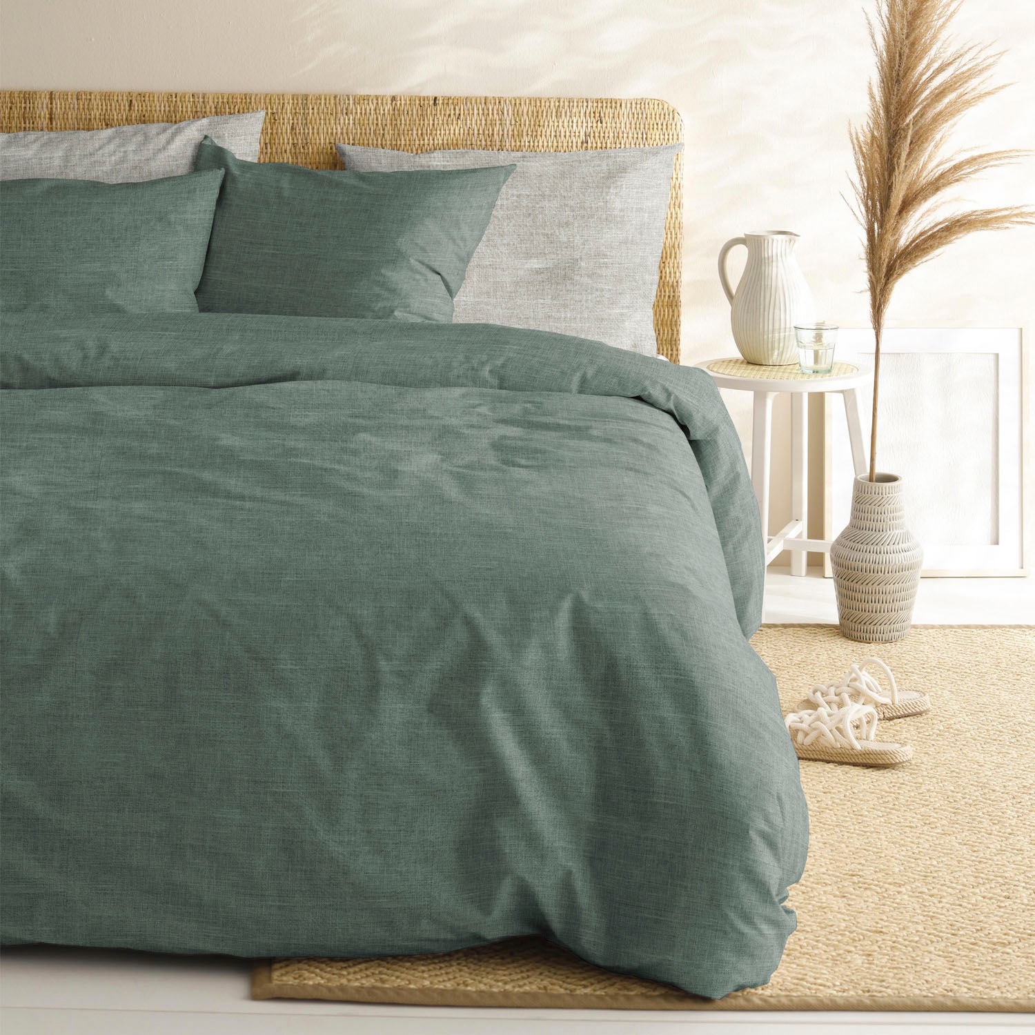 Thumbnail - Cinderella "Lyn in Gr. 135x200, 155x220 oder 200x200 cm" Bettwäsche aus Baumwolle, Bettwäsche mit Reißverschluss