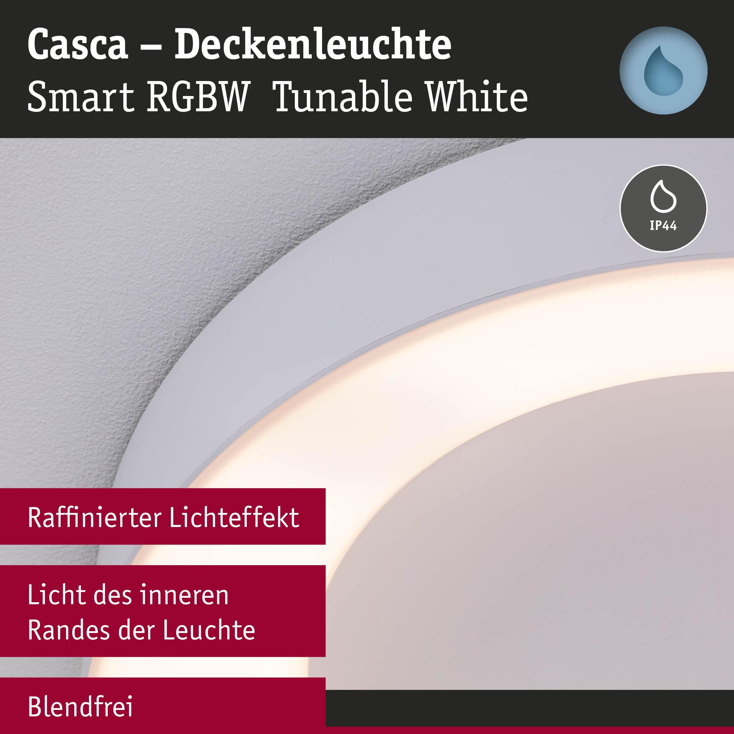 Paulmann Deckenleuchte »Casca« LED-Modul 1 Stk. Tageslichtweiß dimmbar