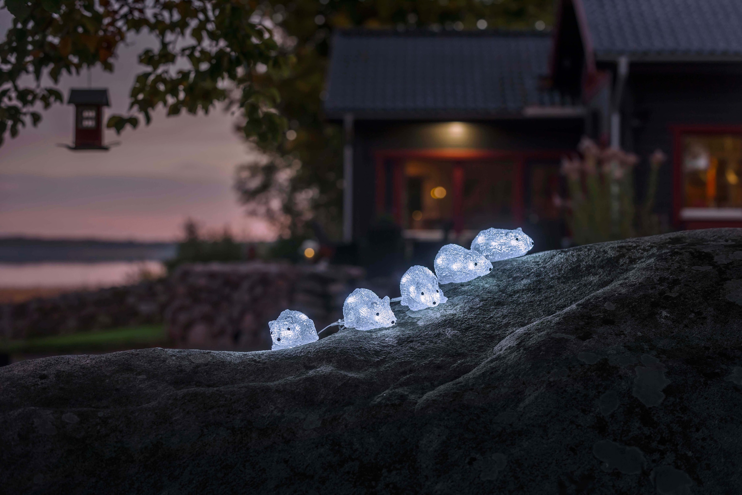KONSTSMIDE Weihnachtsfigur LED Acryl Mäuse 5er-Se...