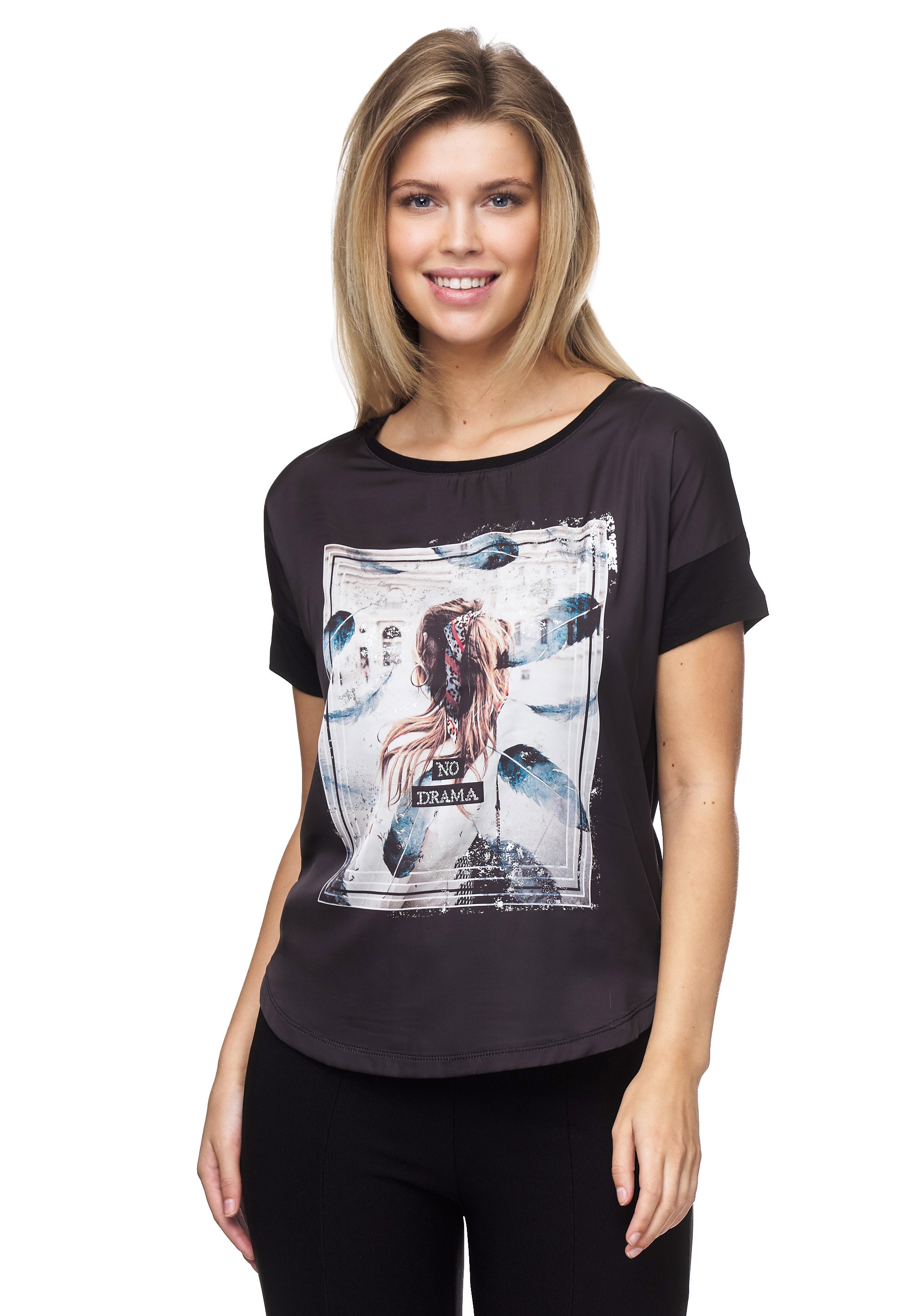 Decay T-Shirt, mit schickem BAUR | Federmotiv für kaufen