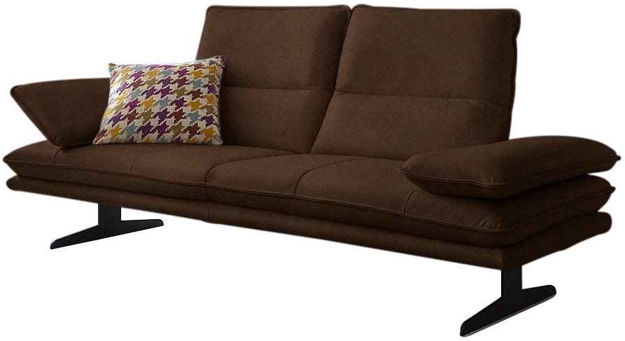 W.SCHILLIG 2,5-Sitzer "broadway, Designsofa mit tollem Sitzkomfort" Sitztiefenverstellung, Kopfteil- & Seitenteilverstellung, Breite 236cm