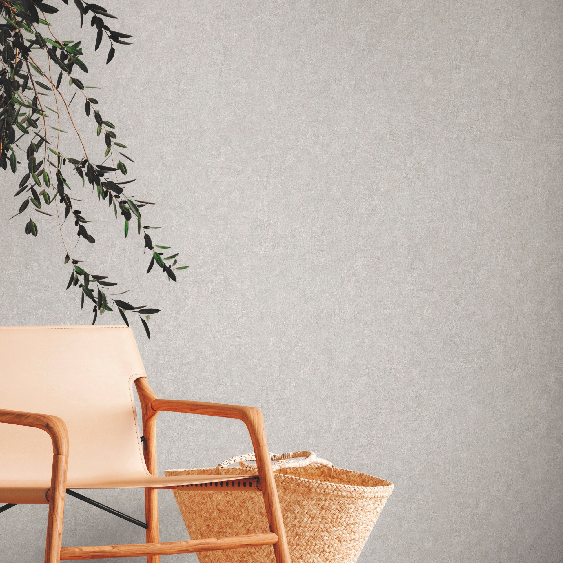 A.S. Création Vliestapete »Natural Living Putzoptik«, matt-gemustert-neutral, Strukturtapete nachhaltig PVC-Frei umweltfreundlich skandinavisch Flur