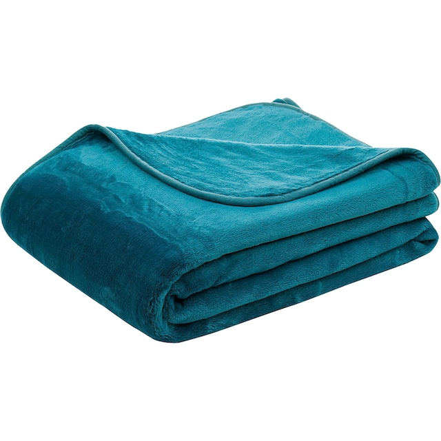 Gözze Wohndecke »Uni Decke aus recyceltem Polyester«, Kuscheldecke kaufen |  BAUR