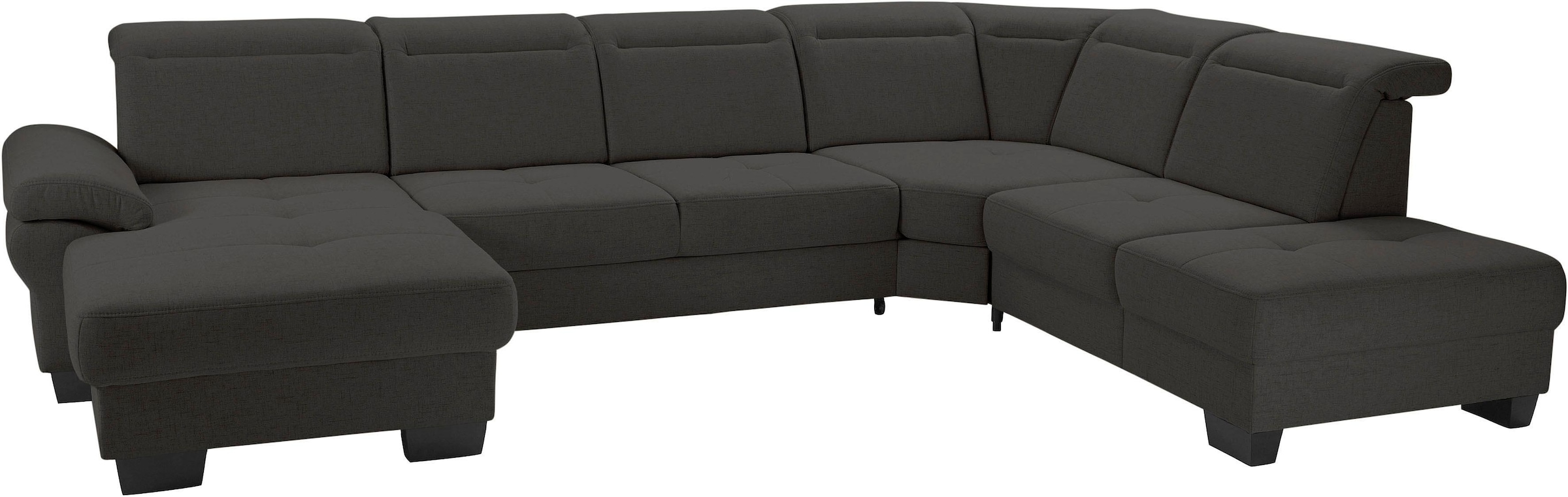 Home affaire Wohnlandschaft "Cornwall U-Form" inkl. Sitztiefenverstellung, günstig online kaufen