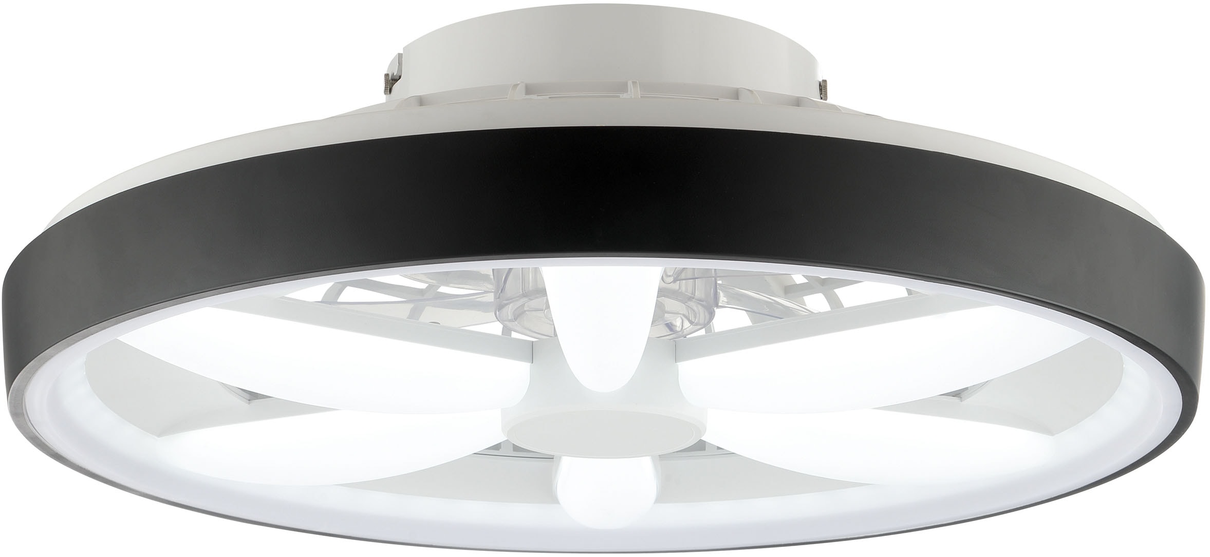Brilliant LED Deckenleuchte »Gaiano«, 1 flammig, Ø 48cm mit Ventilator, 6400 lm, dimmbar, RGB, 2700-6500 K