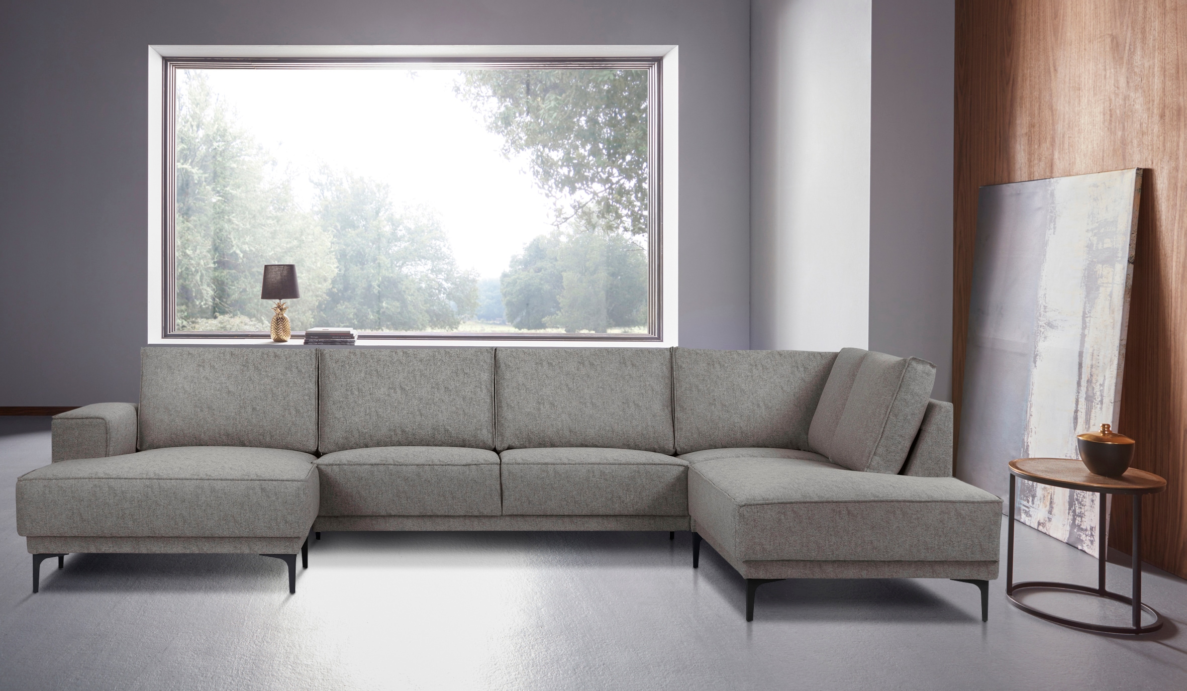 Places of Style Wohnlandschaft »Oland«, XXL, im zeitlosem Design und hochwertiger Verabeitung