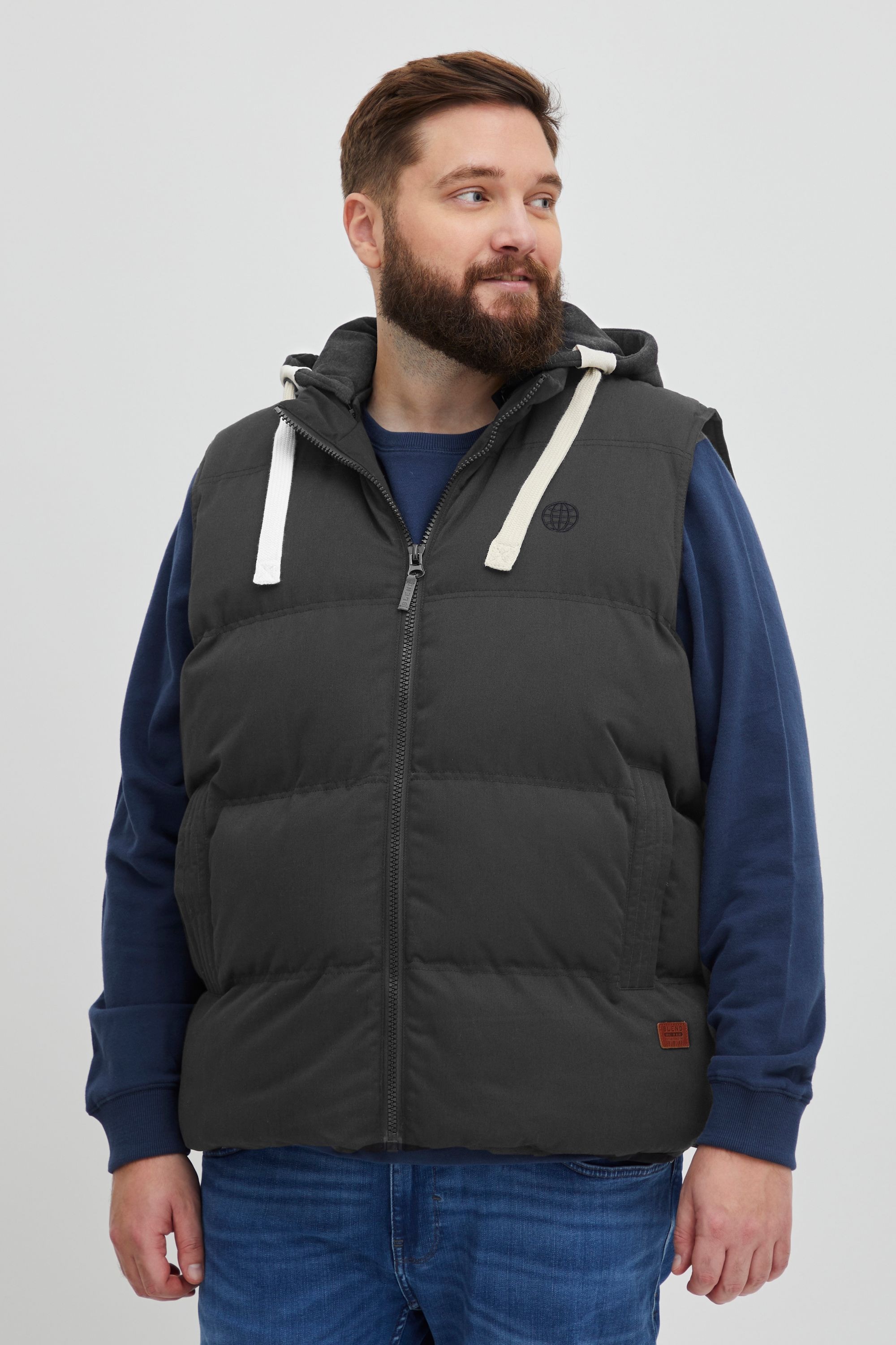 Blend Kurzweste "BHJens Big & Tall" Stilvolle Steppweste in großen Größen günstig online kaufen