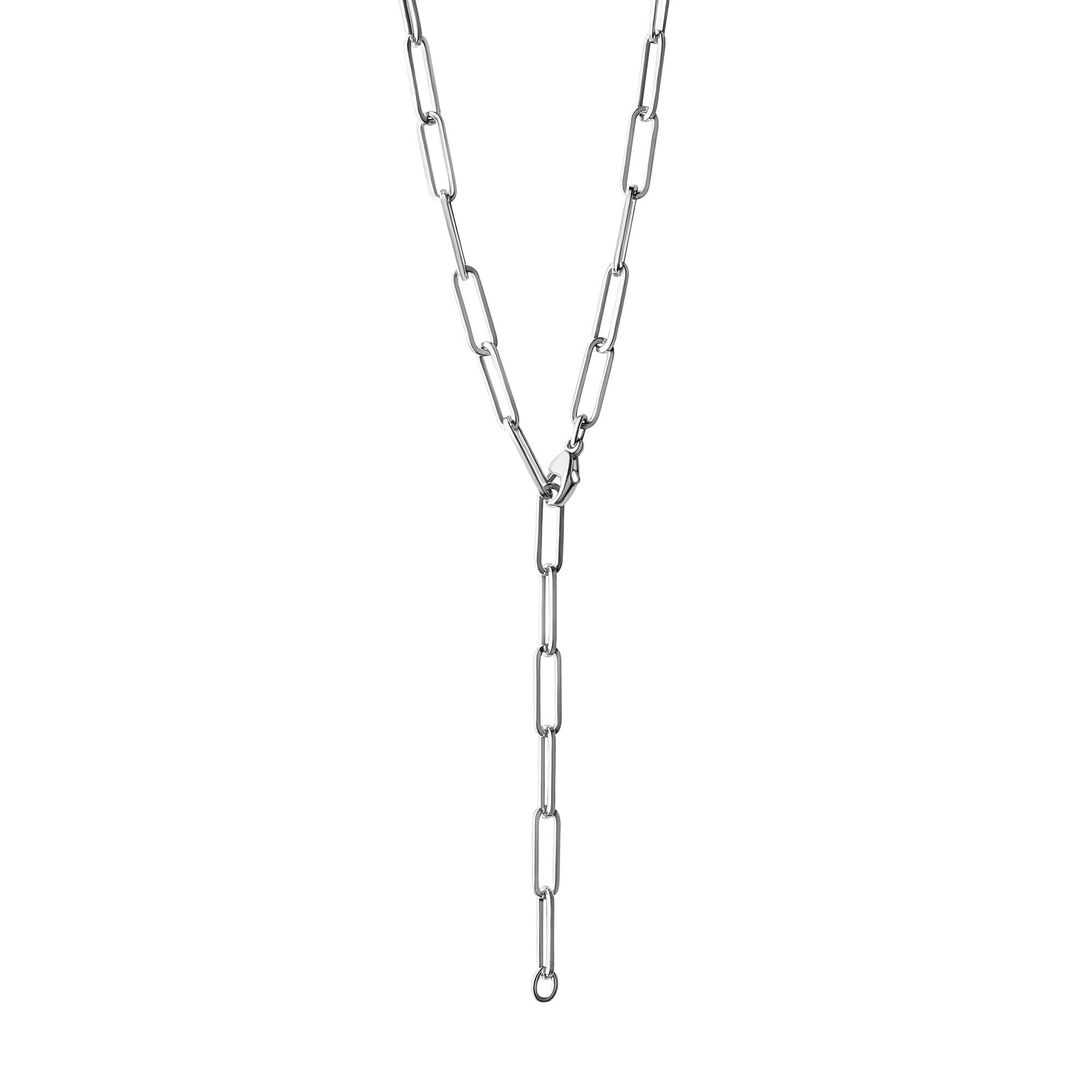 Vivance Collierkettchen »925/- Sterling Silber rhodiniert Gliederkette 50 cm«