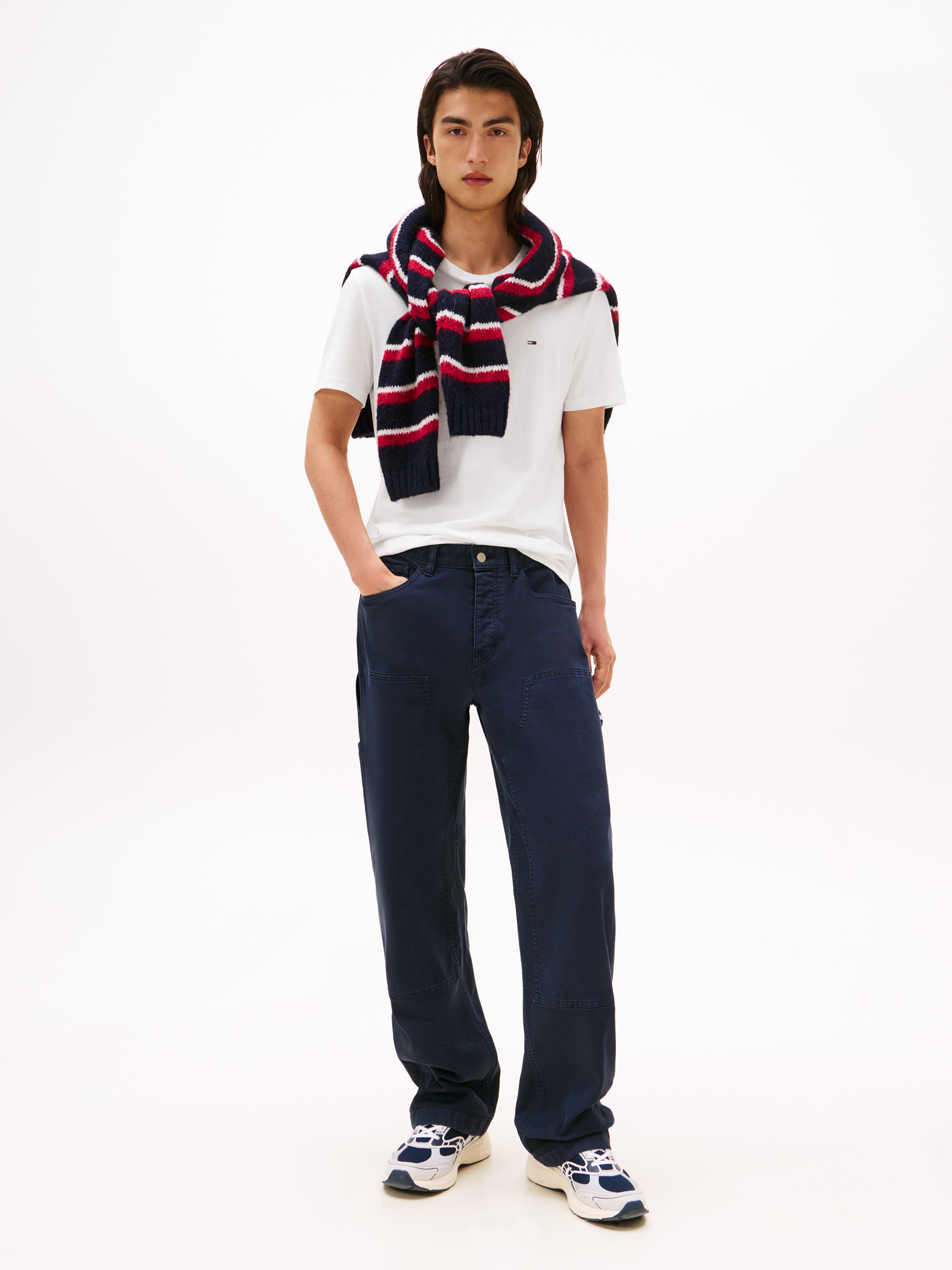 Tommy Jeans T-Shirt »TJM XSLIM 3 PACK TEE«, Mit Rundhalsausschnitt