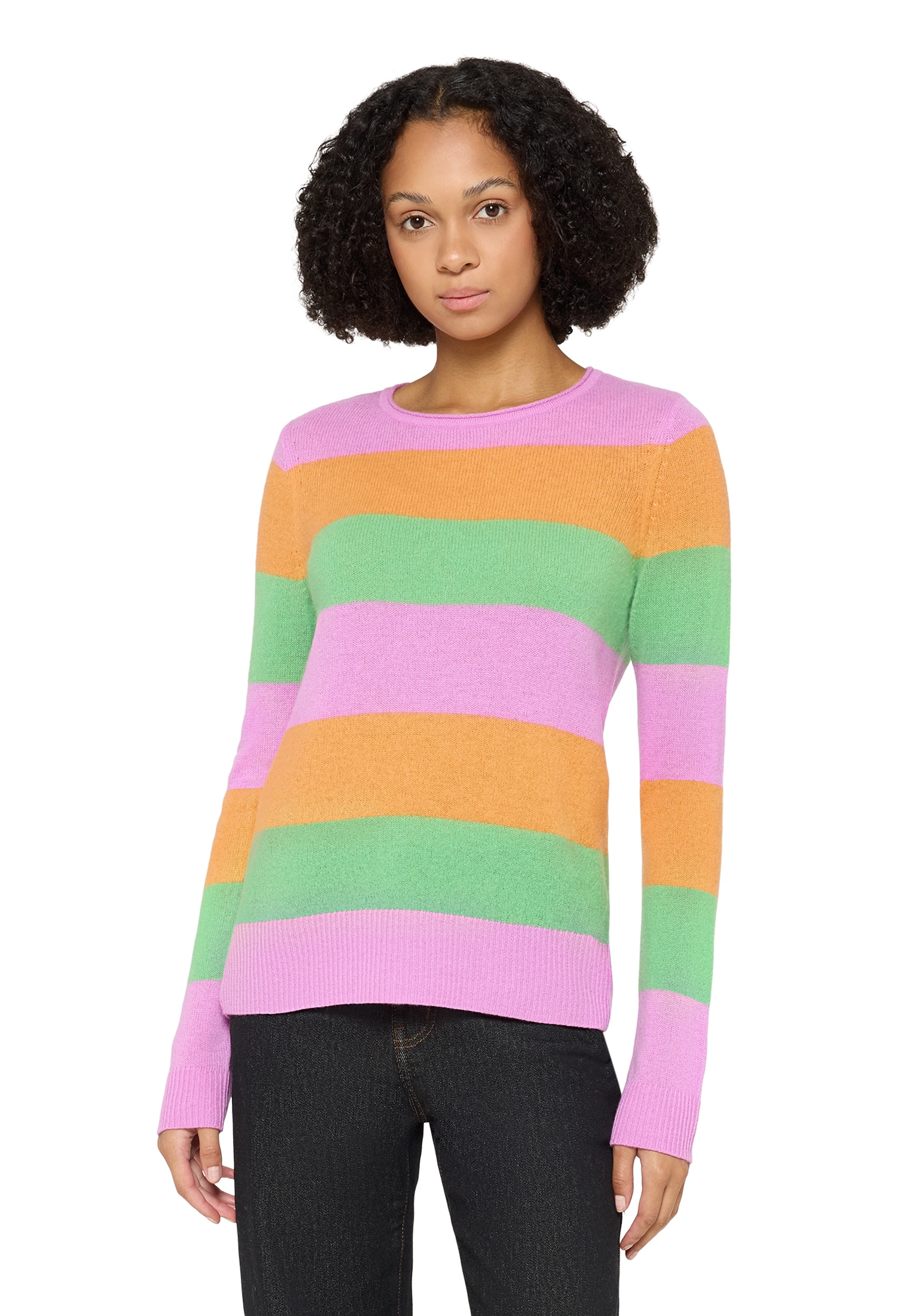Cartoon Strickpullover "Damen mit Rundhalsausschnitt" 1 tlg. günstig online kaufen