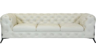 Chesterfield-Sofa »Amaury«, aufwändige Knopfheftung, moderne Chesterfield Optik,...