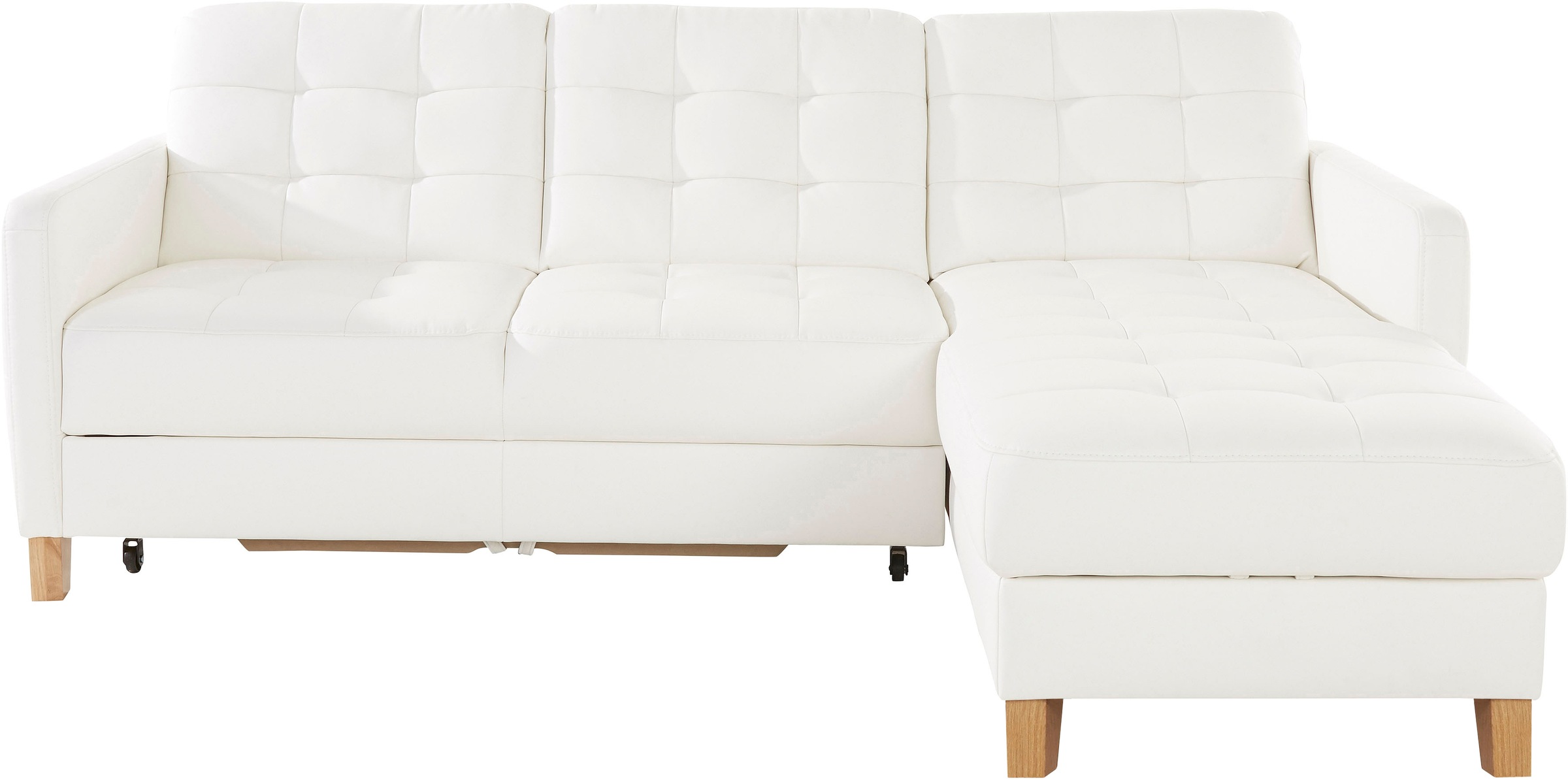 exxpo - sofa fashion Ecksofa »Elio, kompakt und komfortabel, bequem und zeitloses Design, L-Form«, wahlweise mit Bettfunktion
