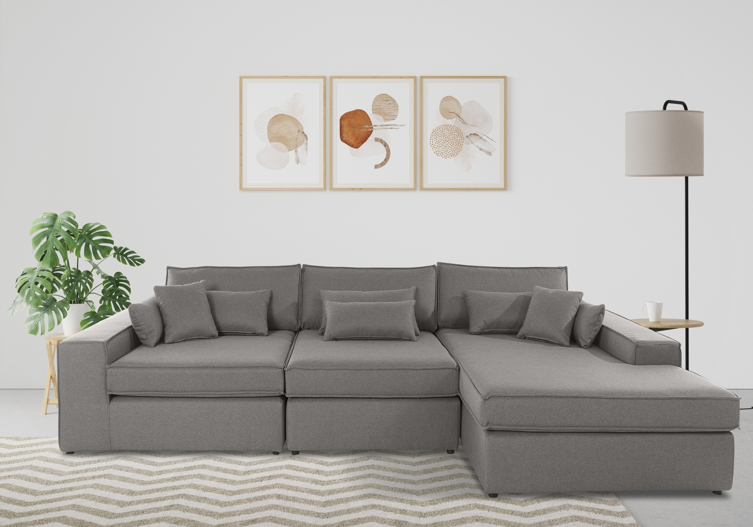 OTTO home Ecksofa "Enid L-Form" 3 Teile, bestehend aus Modulen, in vielen Bezügen, auch in Breitcord