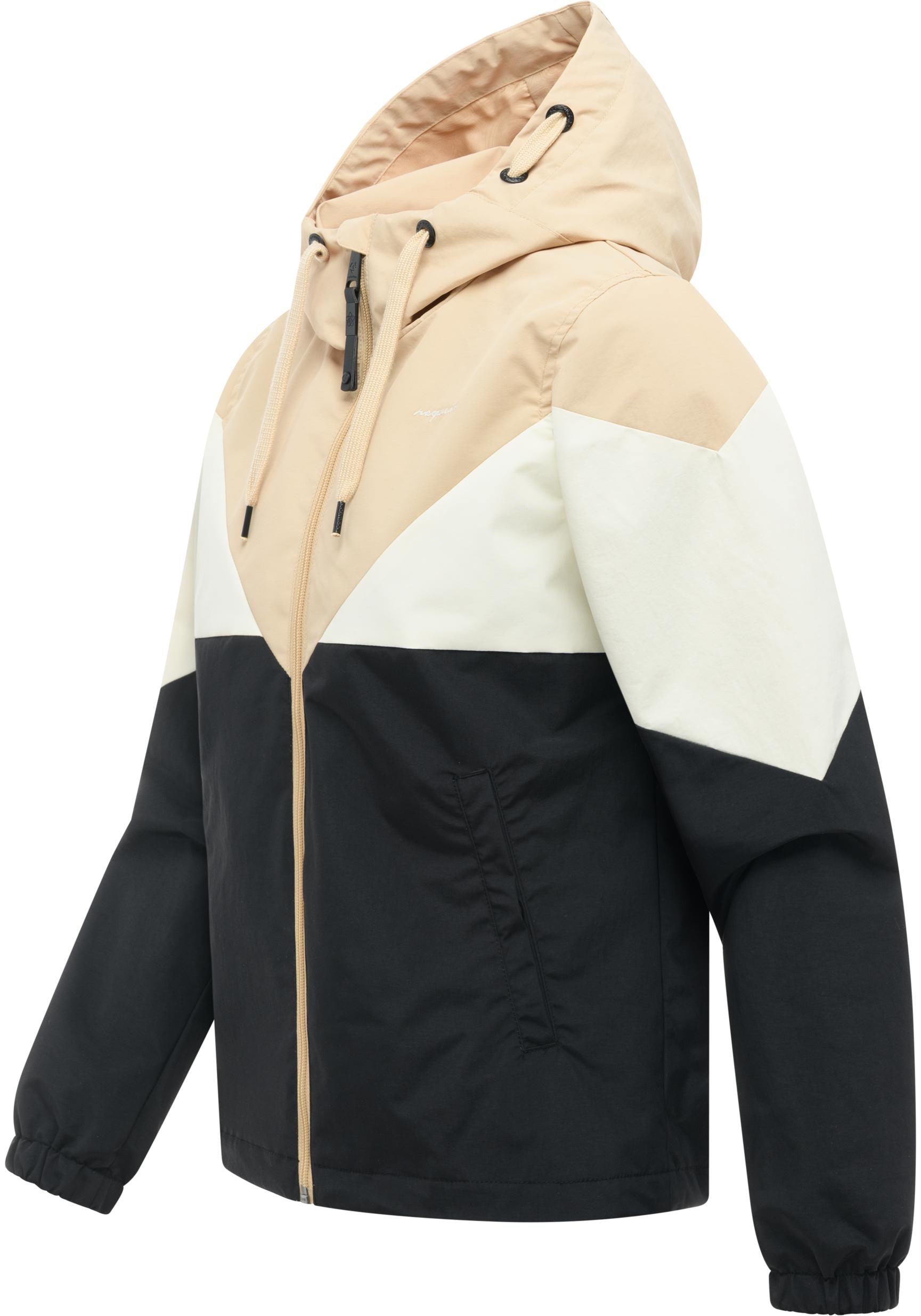 Ragwear Funktionsjacke »Rochele« mit Kapuze wasserdichte Damen Übergangsjacke mit großer Kapuze