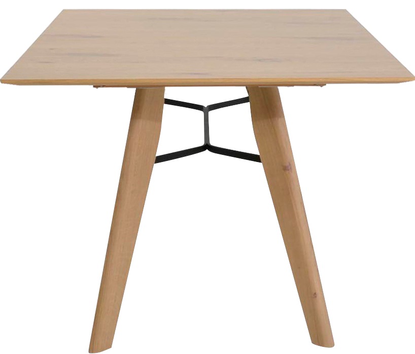 Esstisch K+W KOMFORT & WOHNEN "Giacomo IV", braun (asteiche bianco, asteiche bianco, asteiche bianco), B:160cm H:75cm T:90cm, Tische, Esstisch, in Asteiche bianco furniert, 2 Größen auswählbar, mit Synchronauszug 3