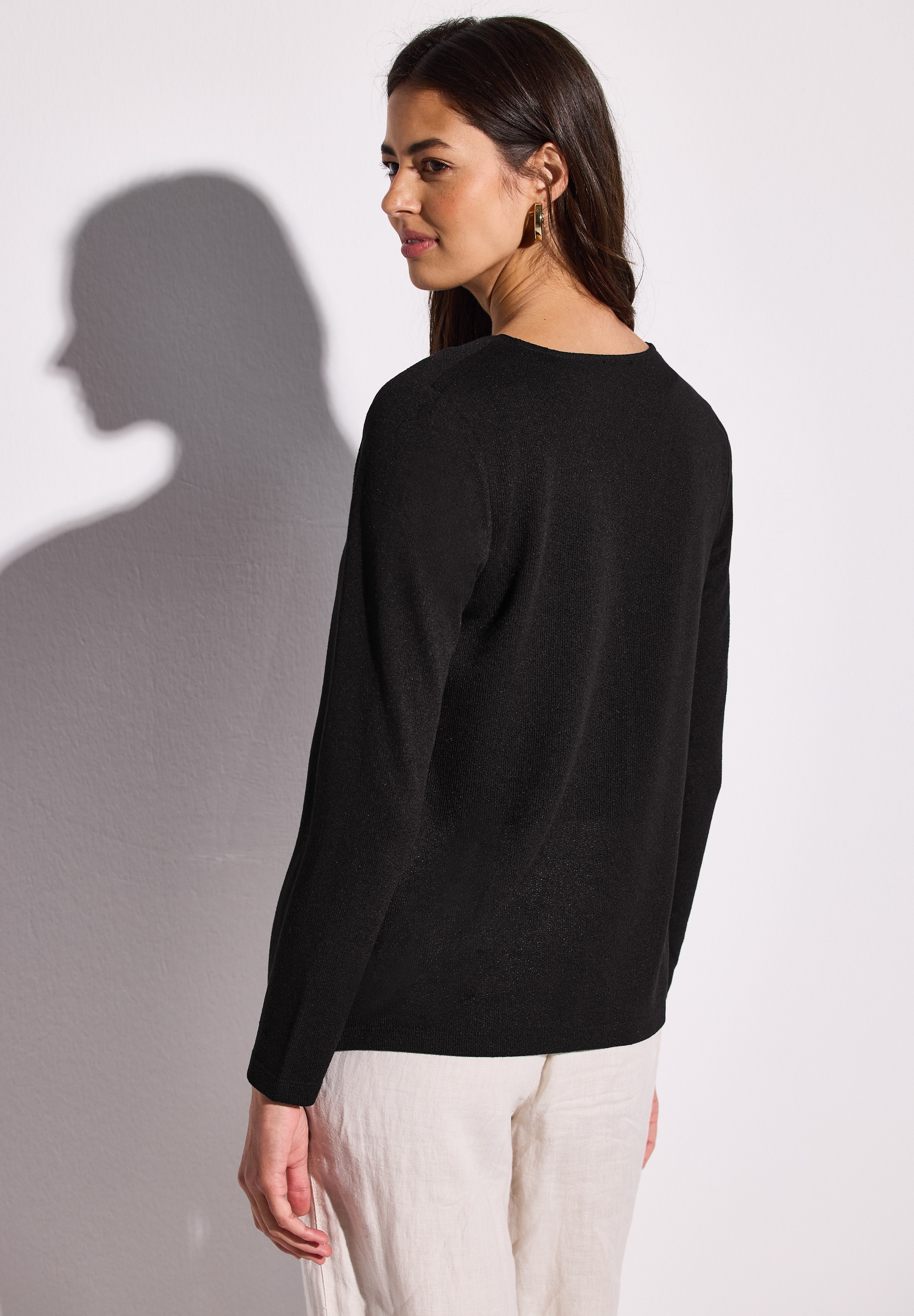 STREET ONE Shirtjacke "NETTE", im Strick Look günstig online kaufen