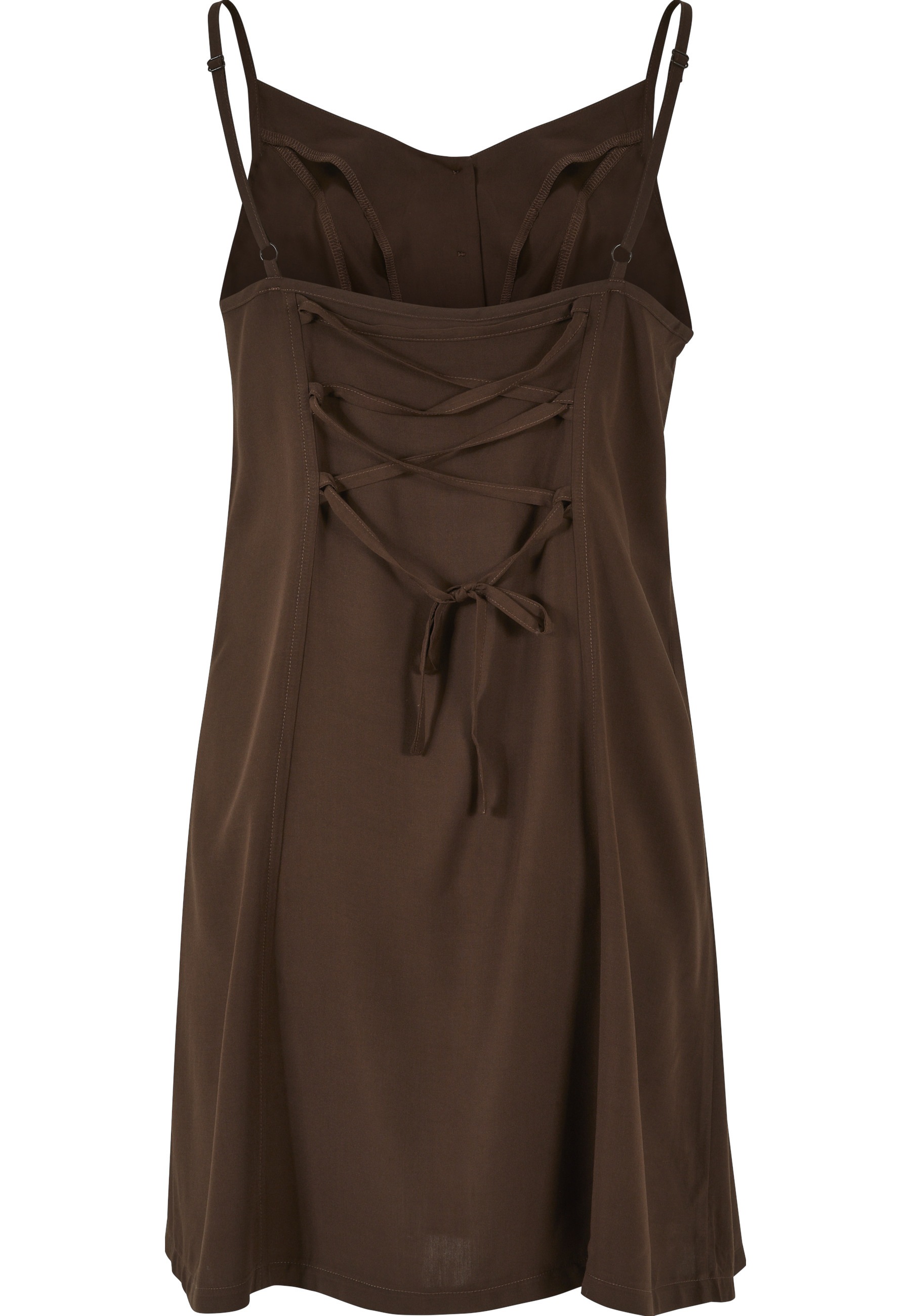 URBAN CLASSICS Shirtkleid »Urban Classics Damen Ladies Vicose Mini Dress« 1 Stk. tlg.