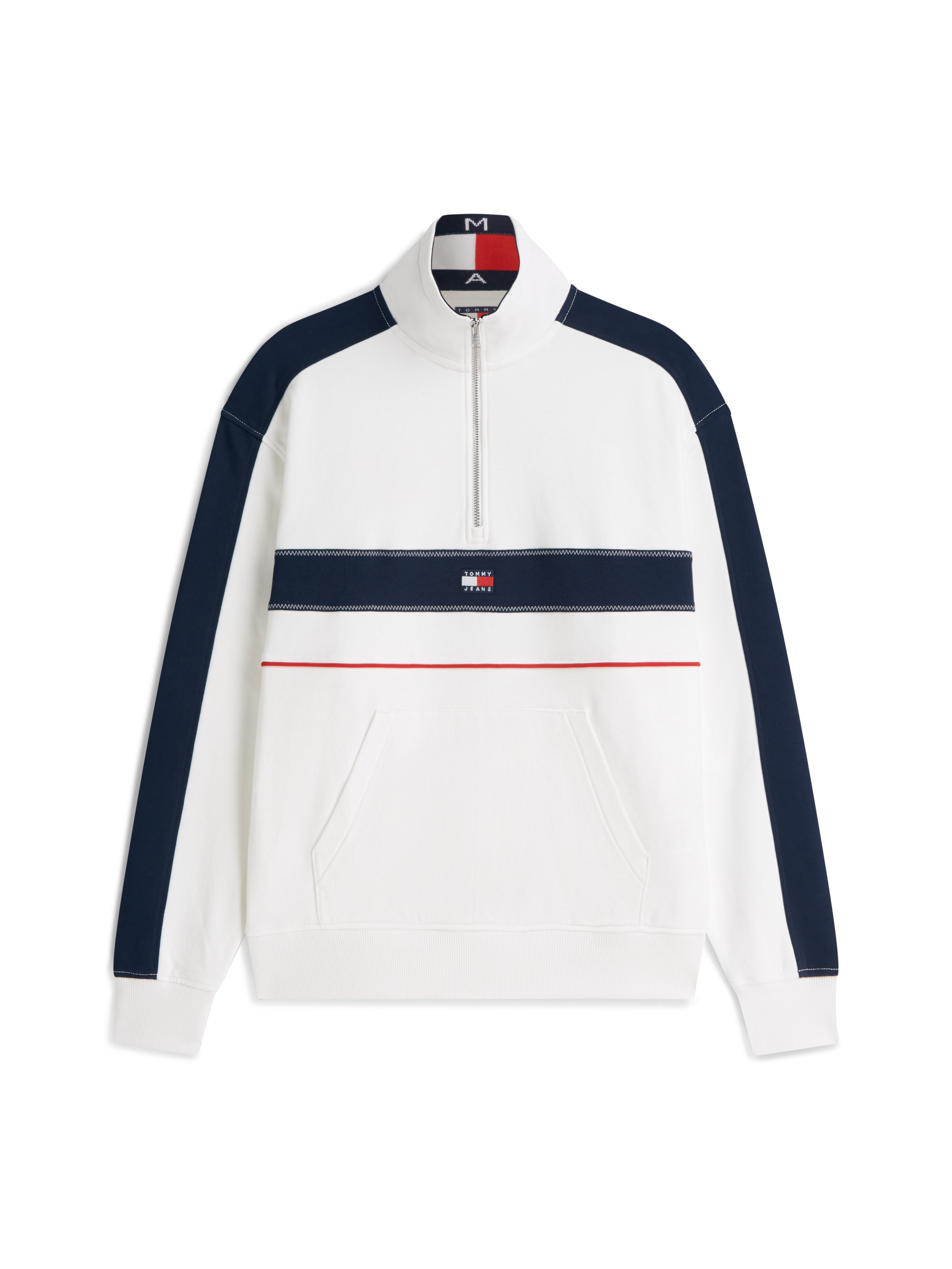 Tommy Jeans Sweatshirt »TJM RLX COLOR BLOCK QUARTER ZIP«, Stehkragen mit Reißverschluss
