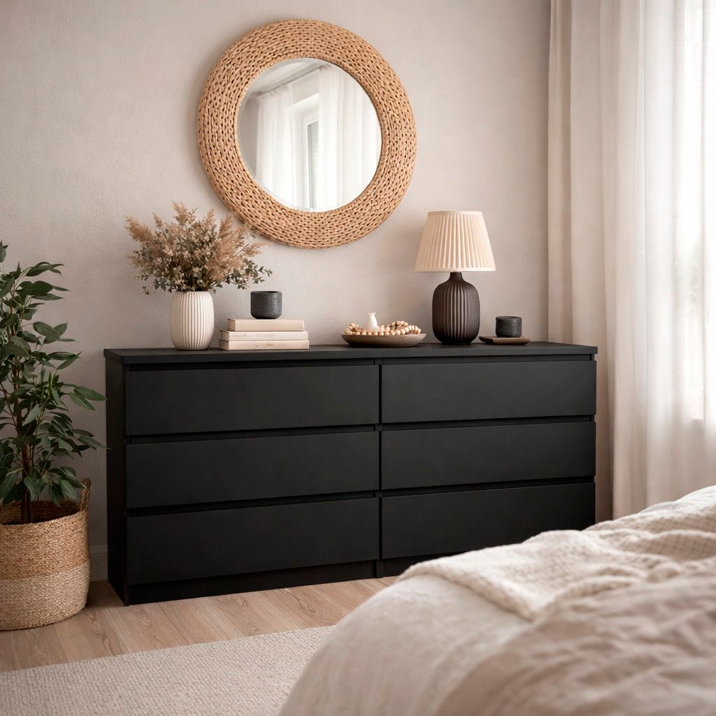 Home affaire Kommode »Naia,  6 Schubladen im skandinavischen Design, Breite 158 cm« Viel Stauraum mit griffloser Front, in mehreren Farben