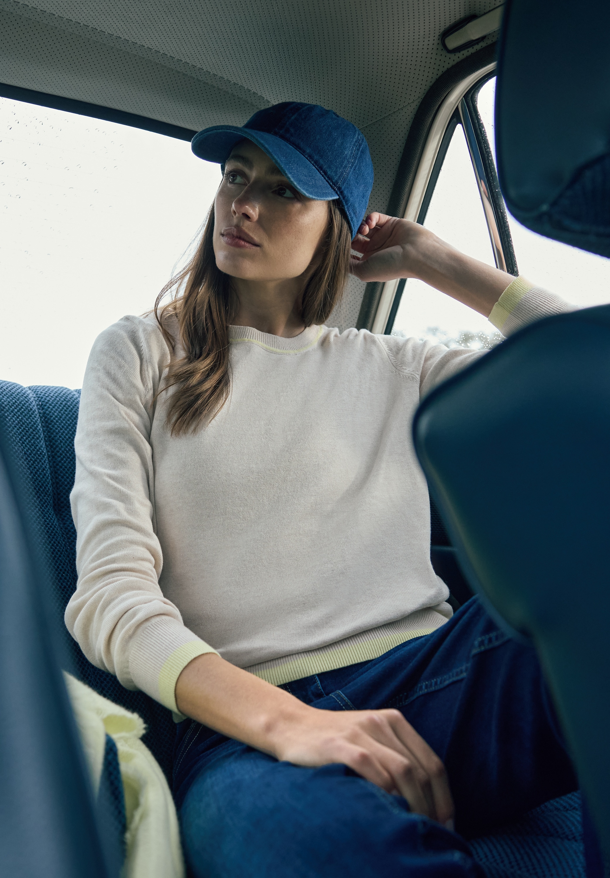 Cecil Longpullover mit Kontrastdetail günstig online kaufen