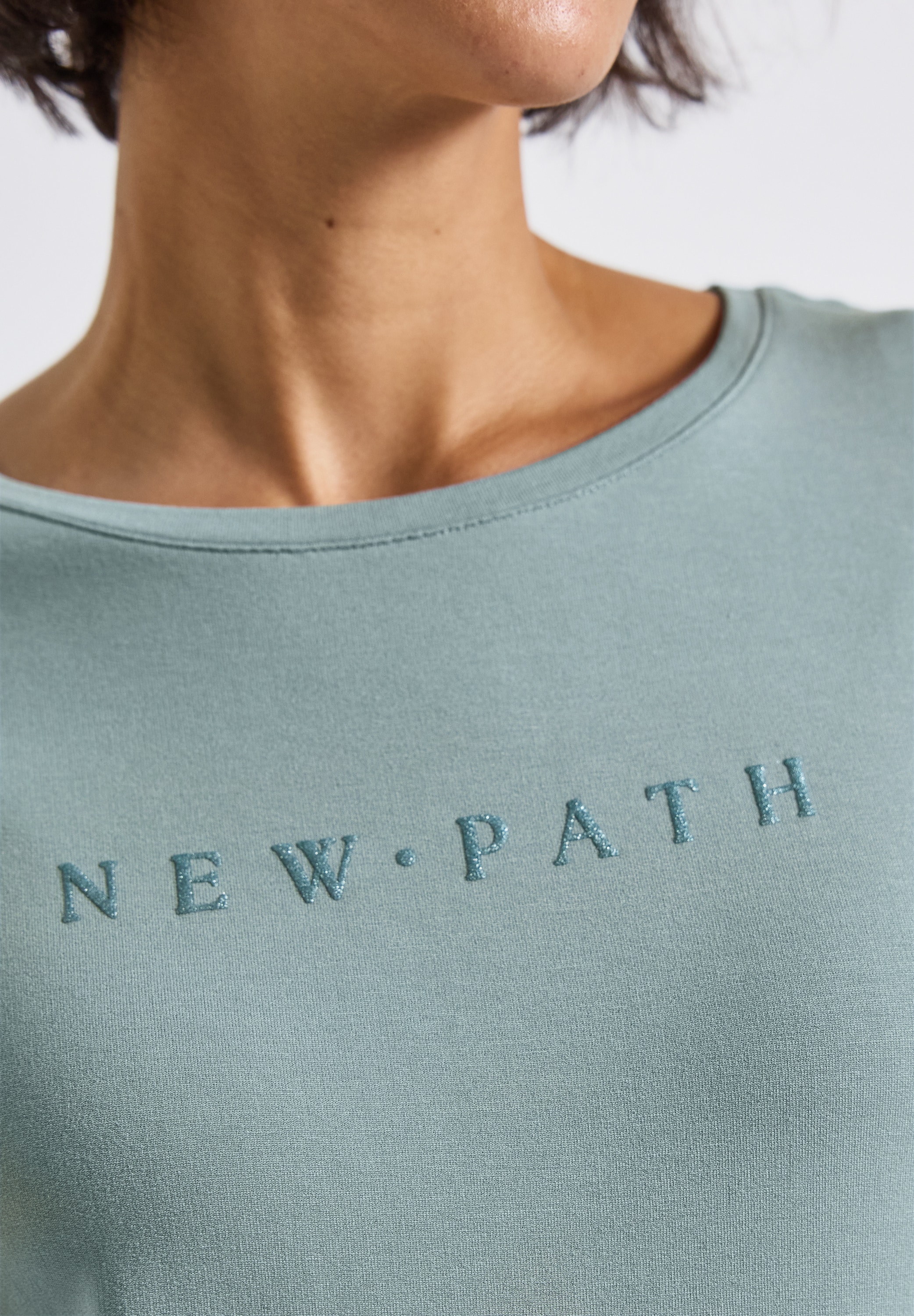 STREET ONE T-Shirt, mit Glitzerdetails