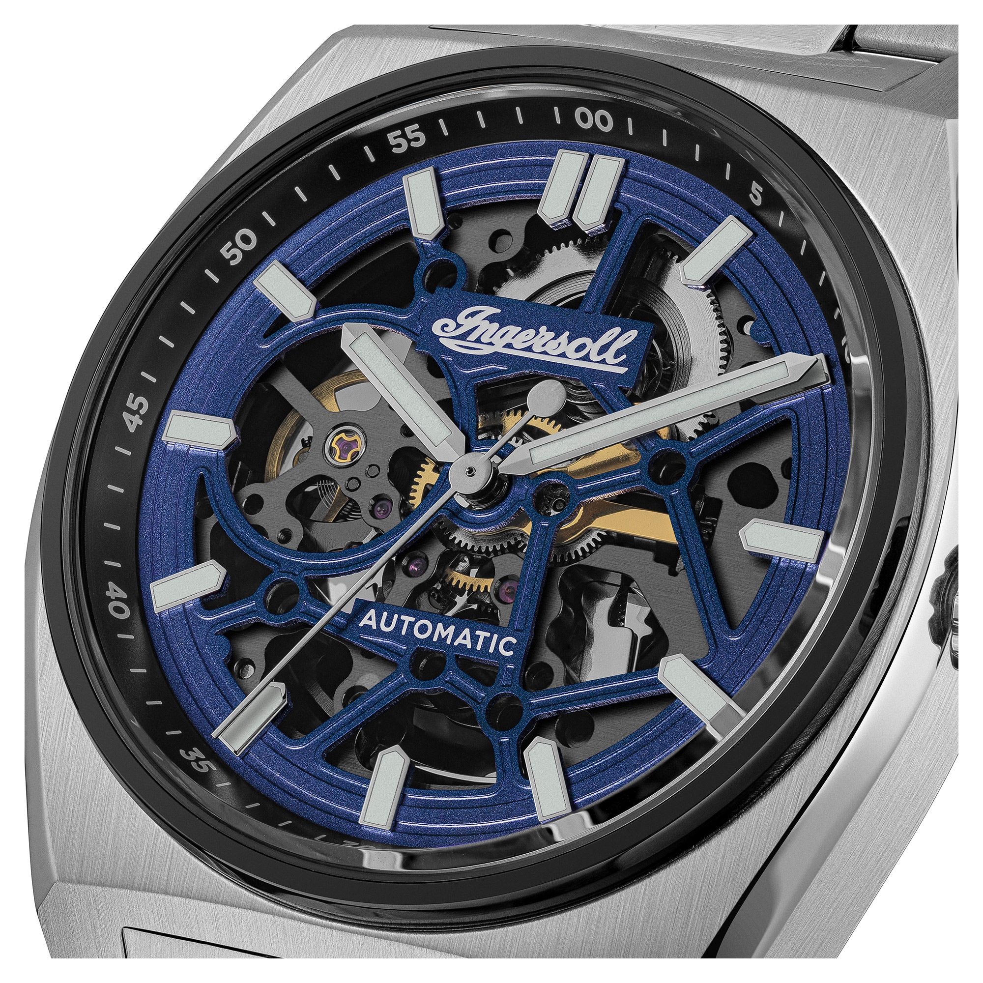 Ingersoll Automatikuhr »The Vert« Armbanduhr, Herrenuhr, Mechanische Uhr, Edelstahlarmband, analog