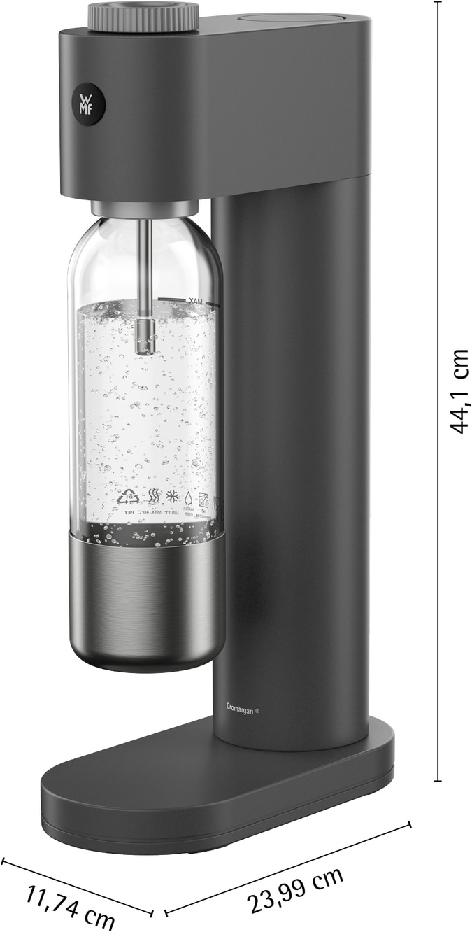 WMF Wassersprudler »Element One« 3 Sprudelgrade, vollautomatisches Sprudeln, Cromargan Edelstahlgehäuse
