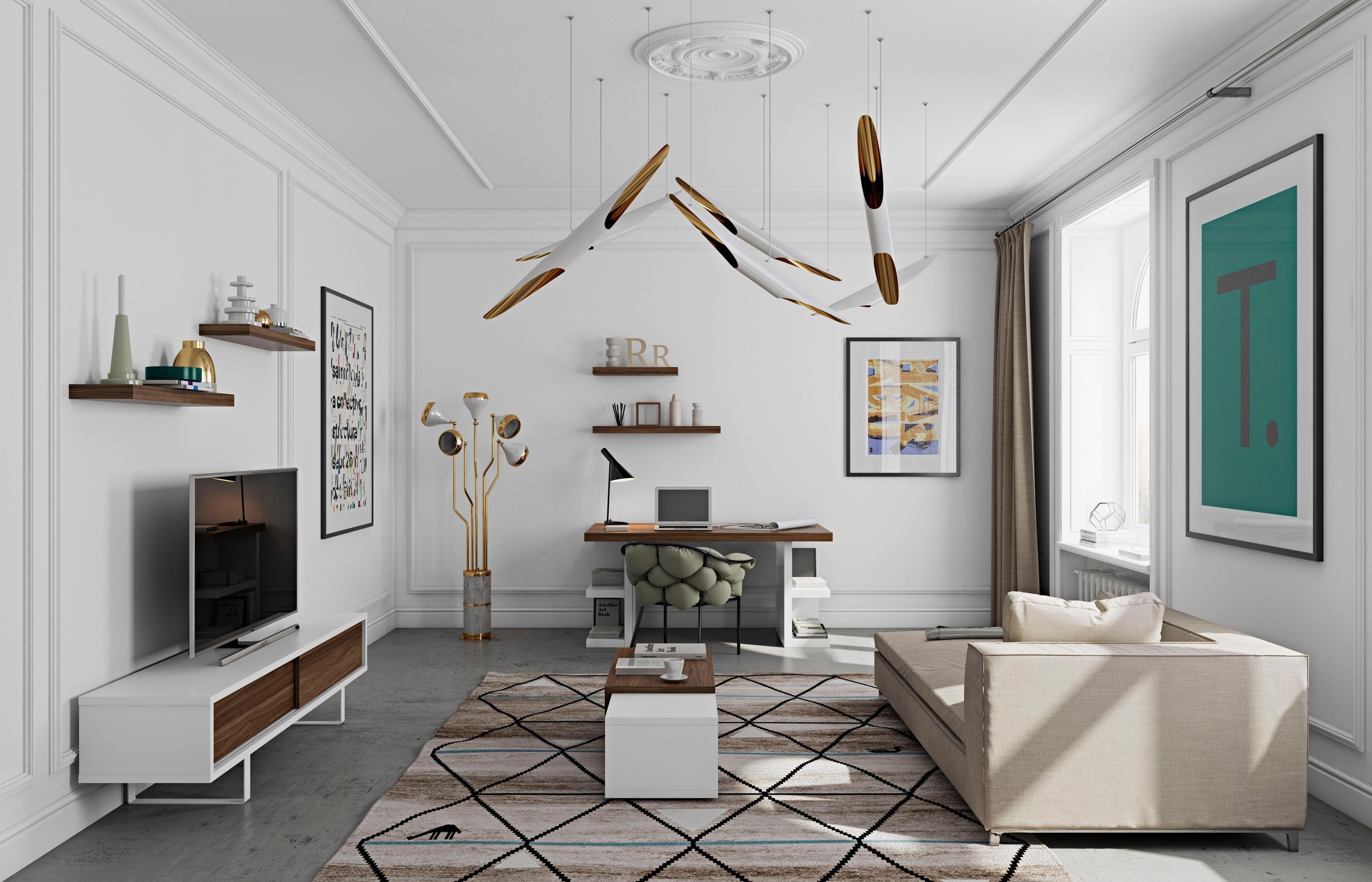 TemaHome Wandboard »Balda«, mit einer Metallstange zur Wandmontage, in unterschiedlichen Größen