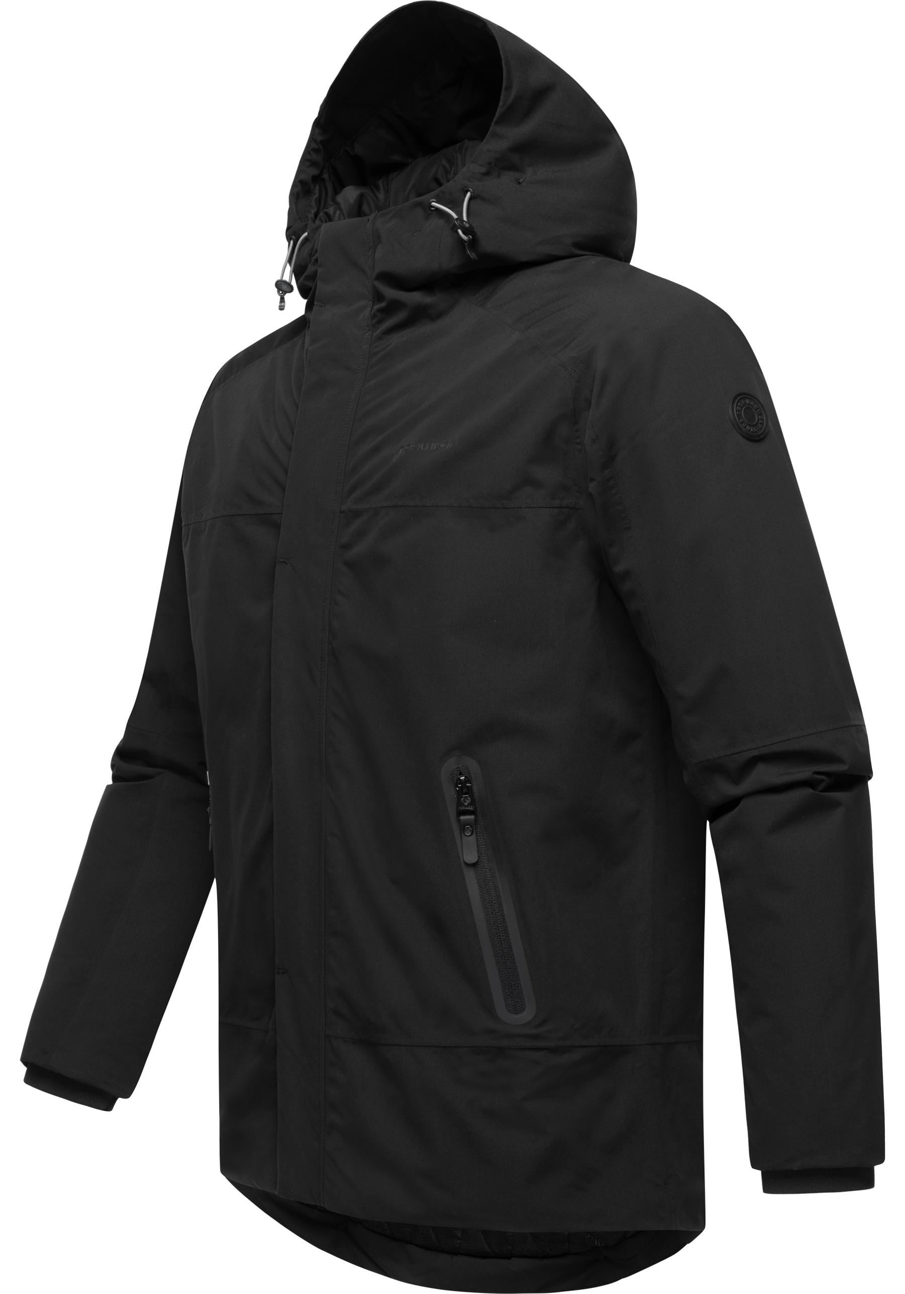Ragwear Winterjacke »Hatar«, mit Kapuze, Wasserdichte Herren Outdoorjacke mit großer Kapuze