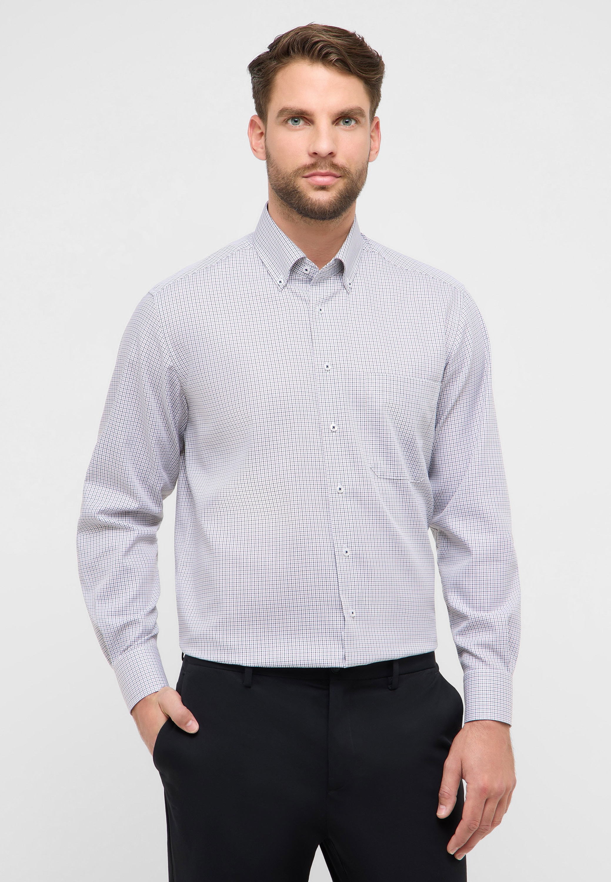 Eterna Langarmhemd "COMFORT FIT" NON IRON (bügelfrei) günstig online kaufen