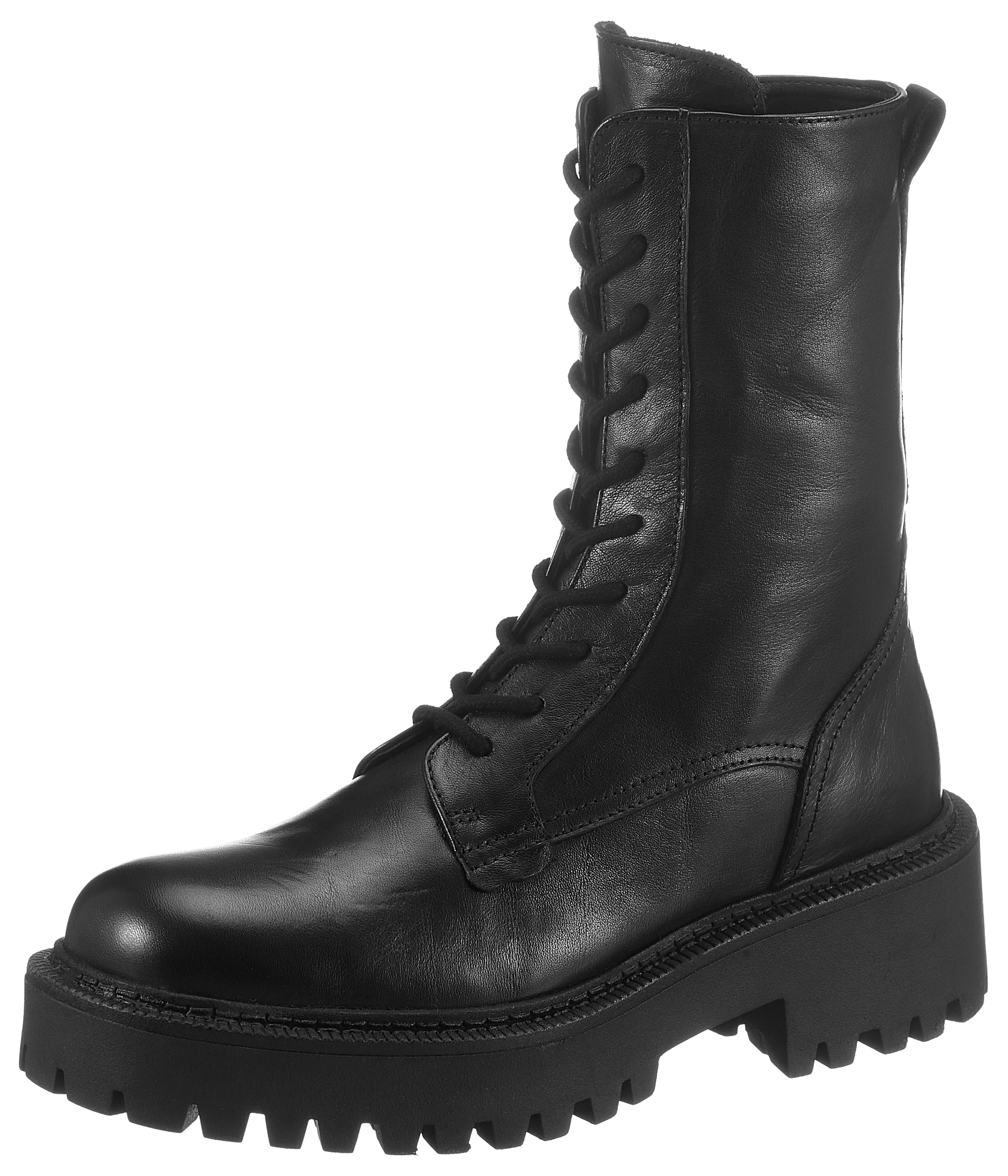 Schnürstiefel, im schlichten Design
