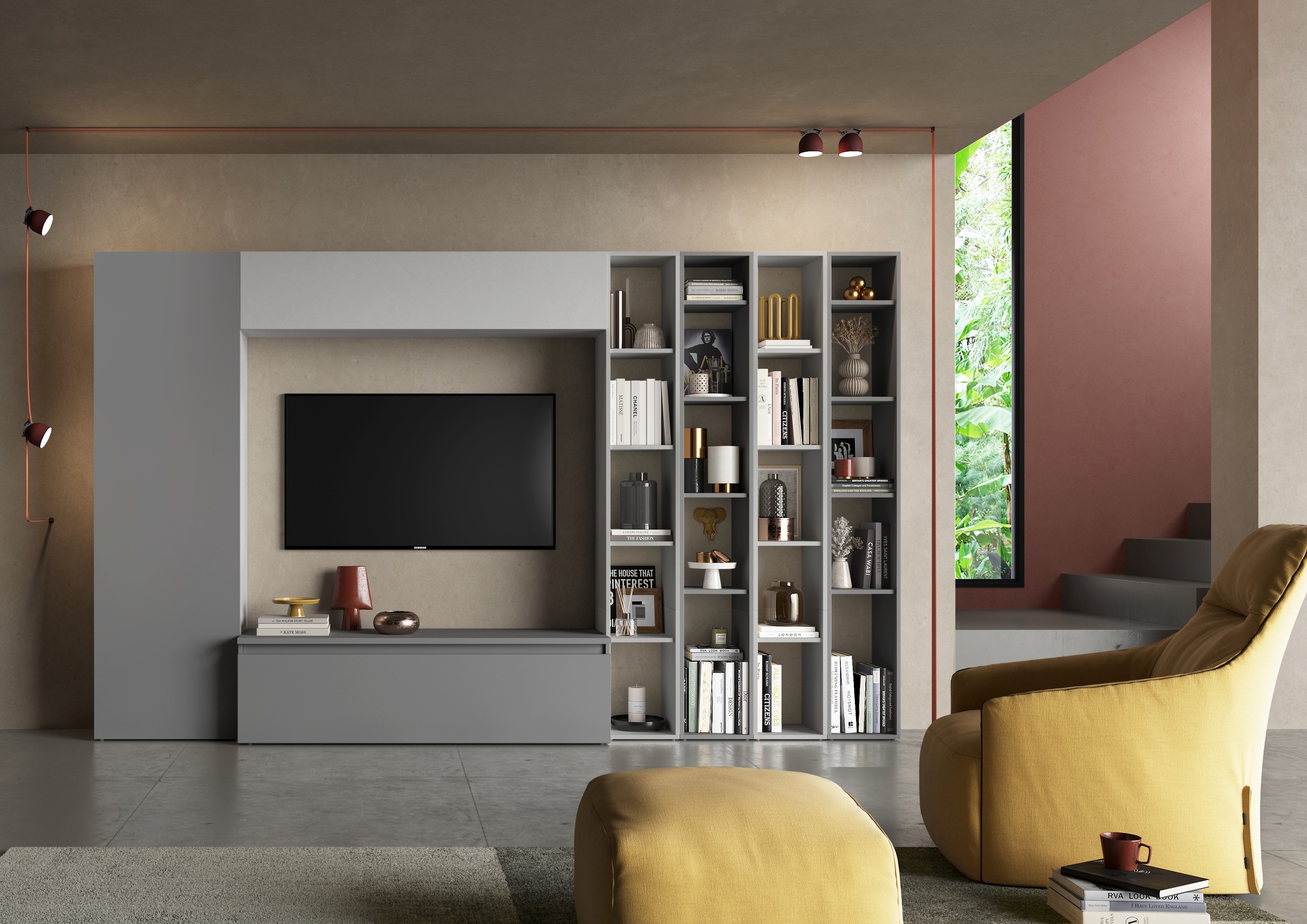 Home affaire Wohnwand "Infinity, 7tlg. Breite 305 cm, Schrankwand, Anbauwan günstig online kaufen