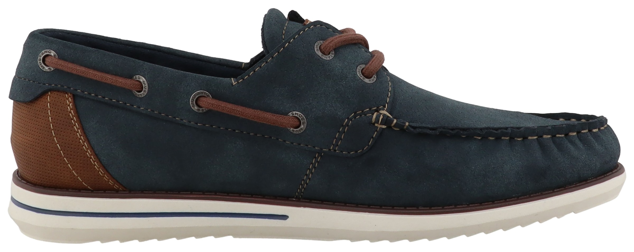 Mustang Shoes Bootsschuh »Orlando«  Schnürschuh, Freizeitschuh mit modischen Ösen und Durchzügen