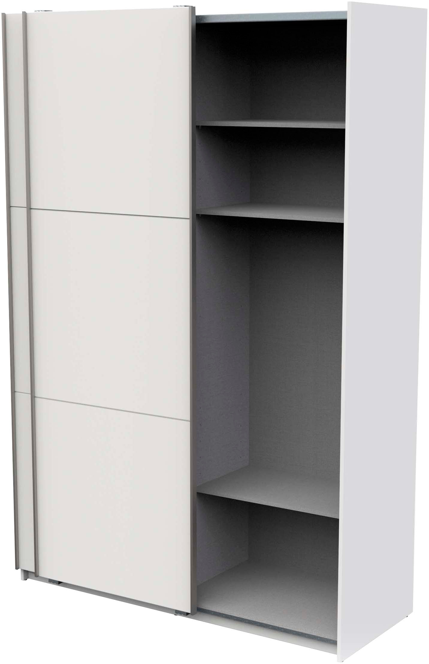 Demeyere GROUP Schiebetürenschrank »Alhambra«, (B/H/T ca. 148/224/60cm), viel Stauraum, 2 Kleiderstangen aus Stahl, viele Ablageflächen
