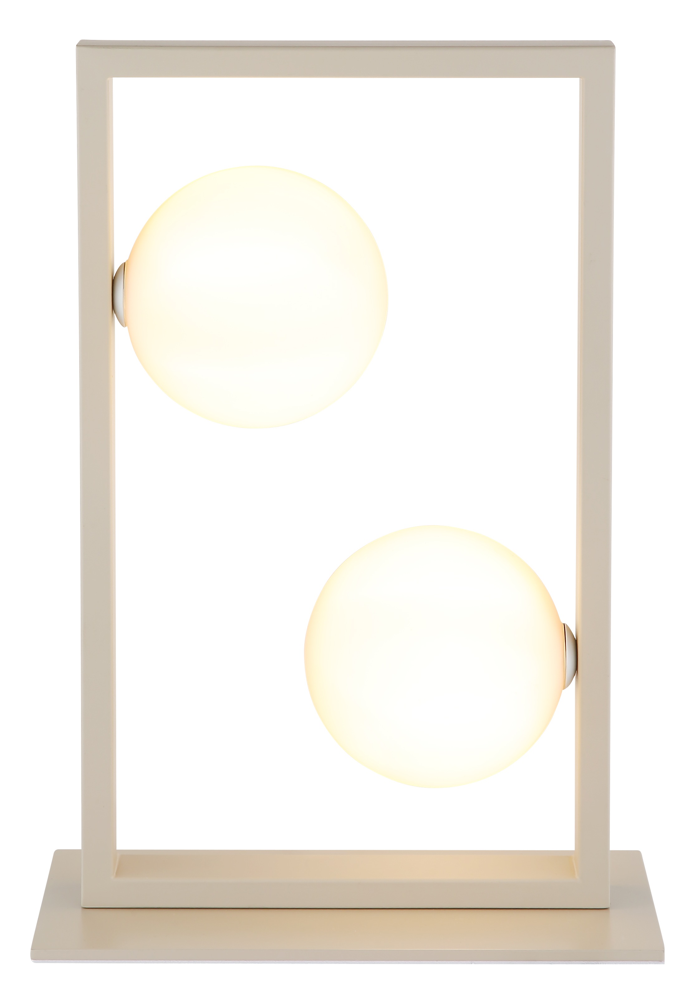 NOWA Tischleuchte »NANDA« G9 1 Stk. Tischlampe,Sand,Wohnraum,Schlafzimmer,Glaskugel opal,Flur,modern