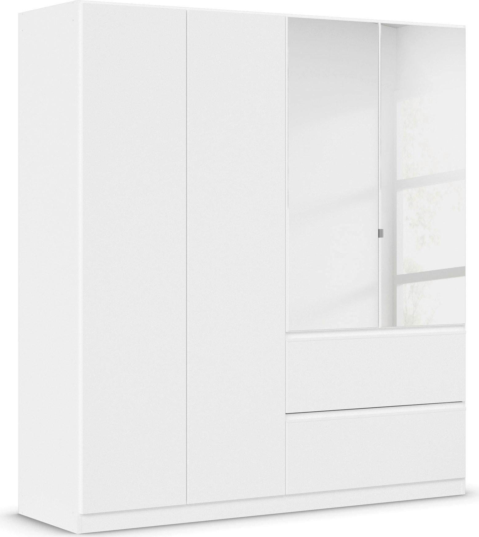 rauch Drehtürenschrank "Kleiderschrank Schrank Garderobe COSTA in den Breiten 91/136/181 cm" in 3 Ausstattungen BASIC/CLASSIC/PREMIUM, mit Spiegel, grifflose Front und Push-to-Open Funktion MADE IN GERMANY