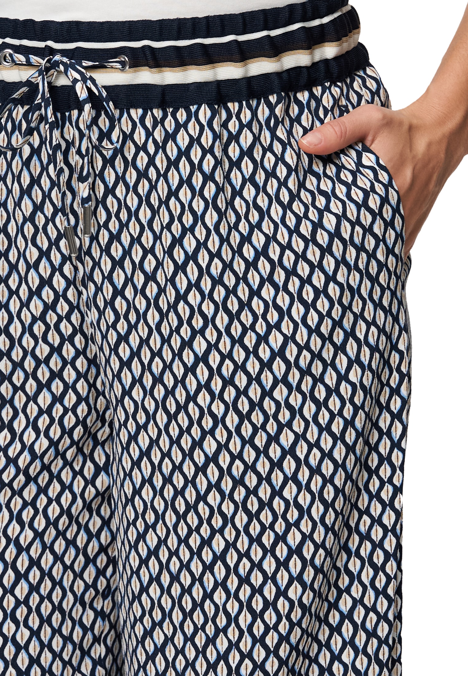 Zero Culotte »zero Culotte mit grafischem Print 26 Inch«, Bindedetail