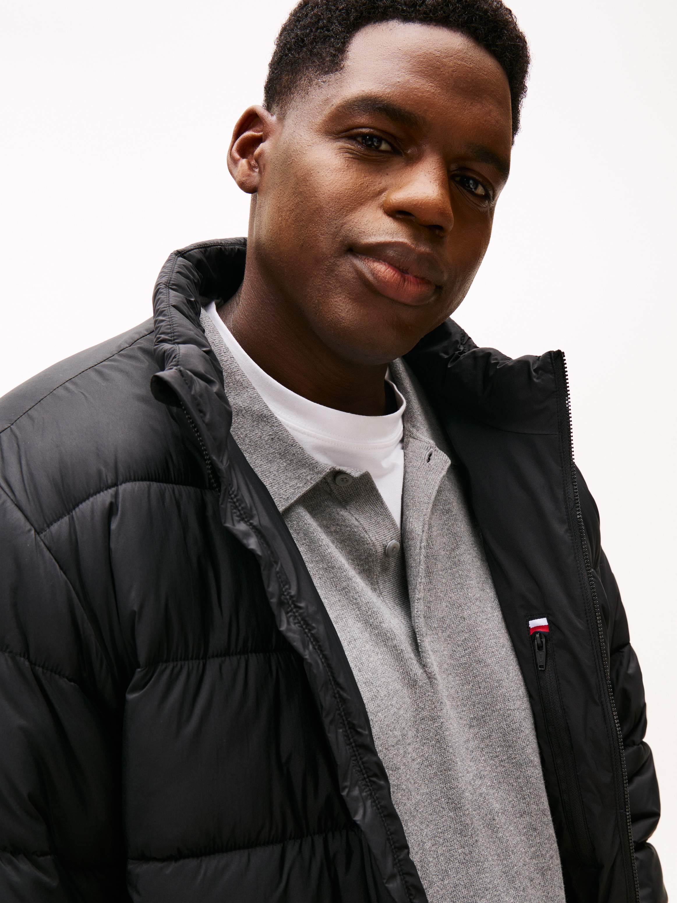 Tommy Hilfiger Big & Tall Steppjacke »STAND COLLAR JACKET«, ohne Kapuze, Winterjacke, Outdoorjacke, Steppjacke; Große Größen