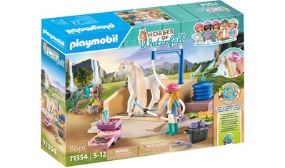 Konstruktions-Spielset »Isabella & Lioness mit Waschplatz (71354), Horses of...