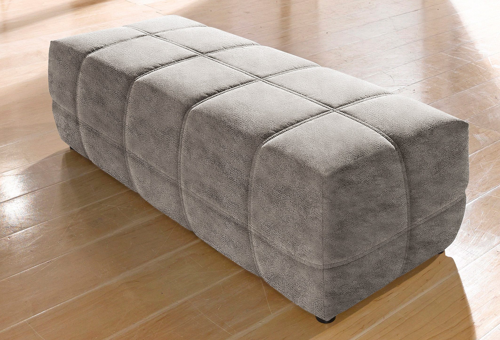 DOMO collection Hocker "BRANDON, komfortabel" große Ausführung passend zu "Brandon", auch in Cord