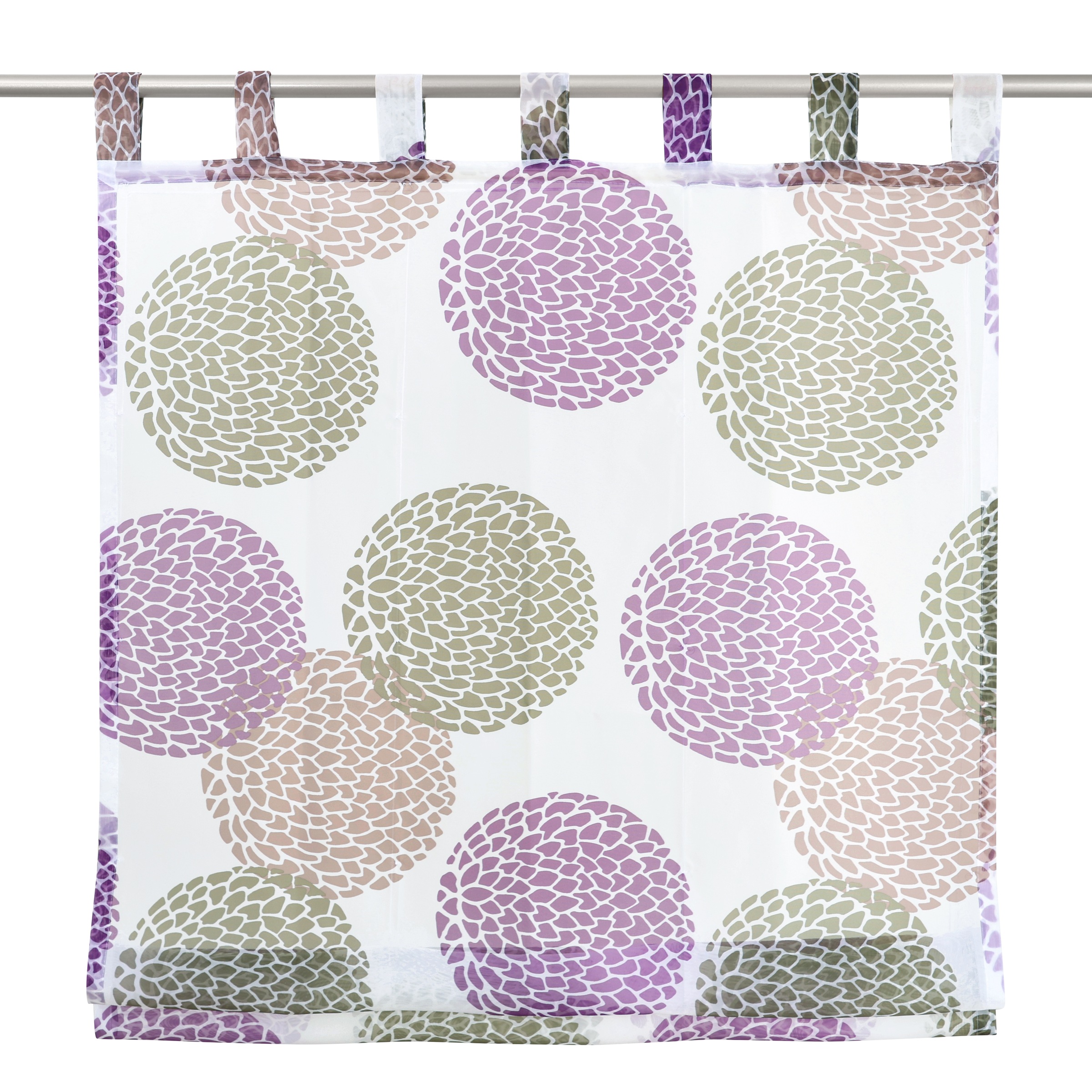 my home Raffrollo "Belem" mit Schlaufen Transparent, Voile, Polyester günstig online kaufen