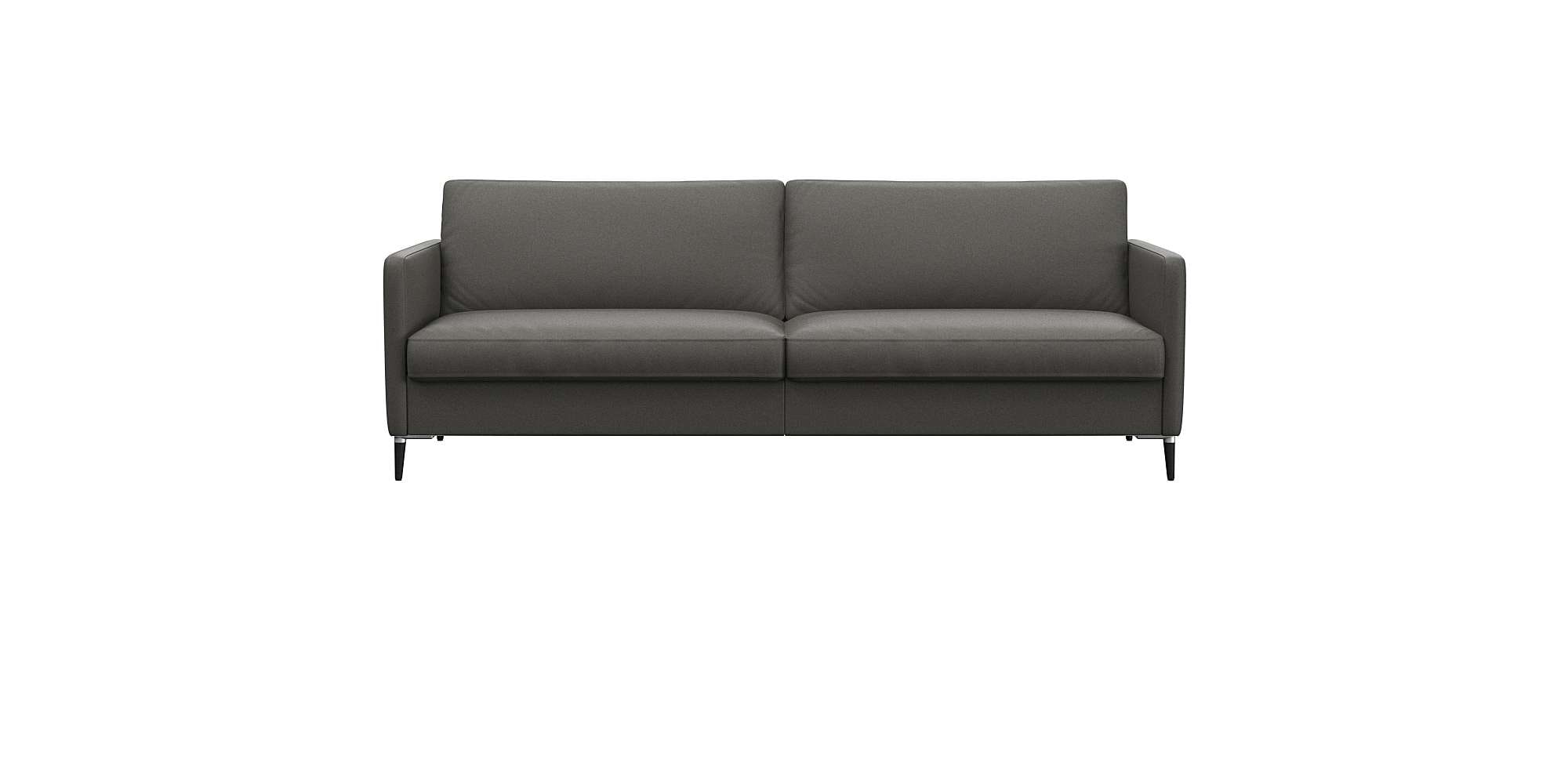 FLEXLUX 3-Sitzer "Fiore, super Sitzkomfort durch Kaltschaum im Sitz" schmale Armlehnen, Füße Alu+schwarz
