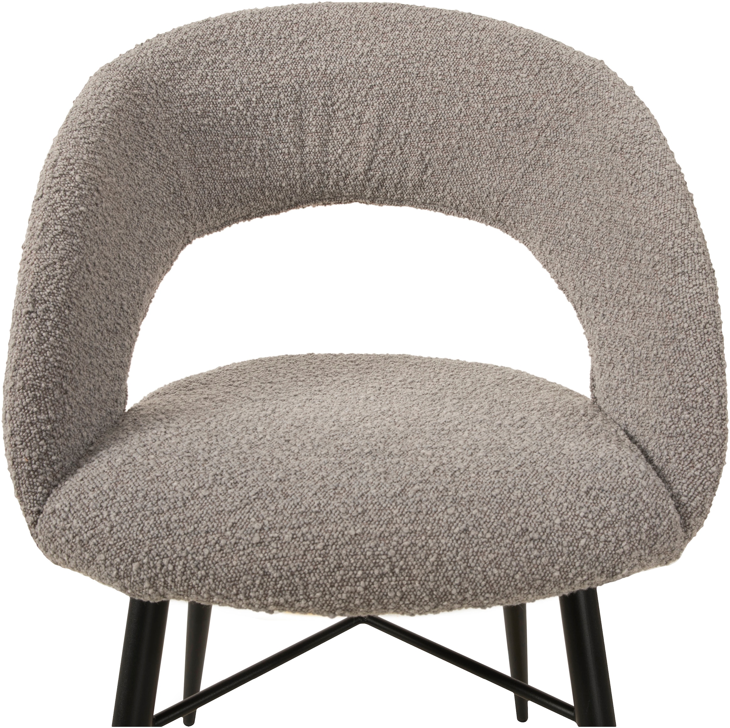 OMG Design Esszimmerstuhl »Marley«, (Set), 2 St., Stoff, mit modernem Cut-Out, Bouclé Bezug