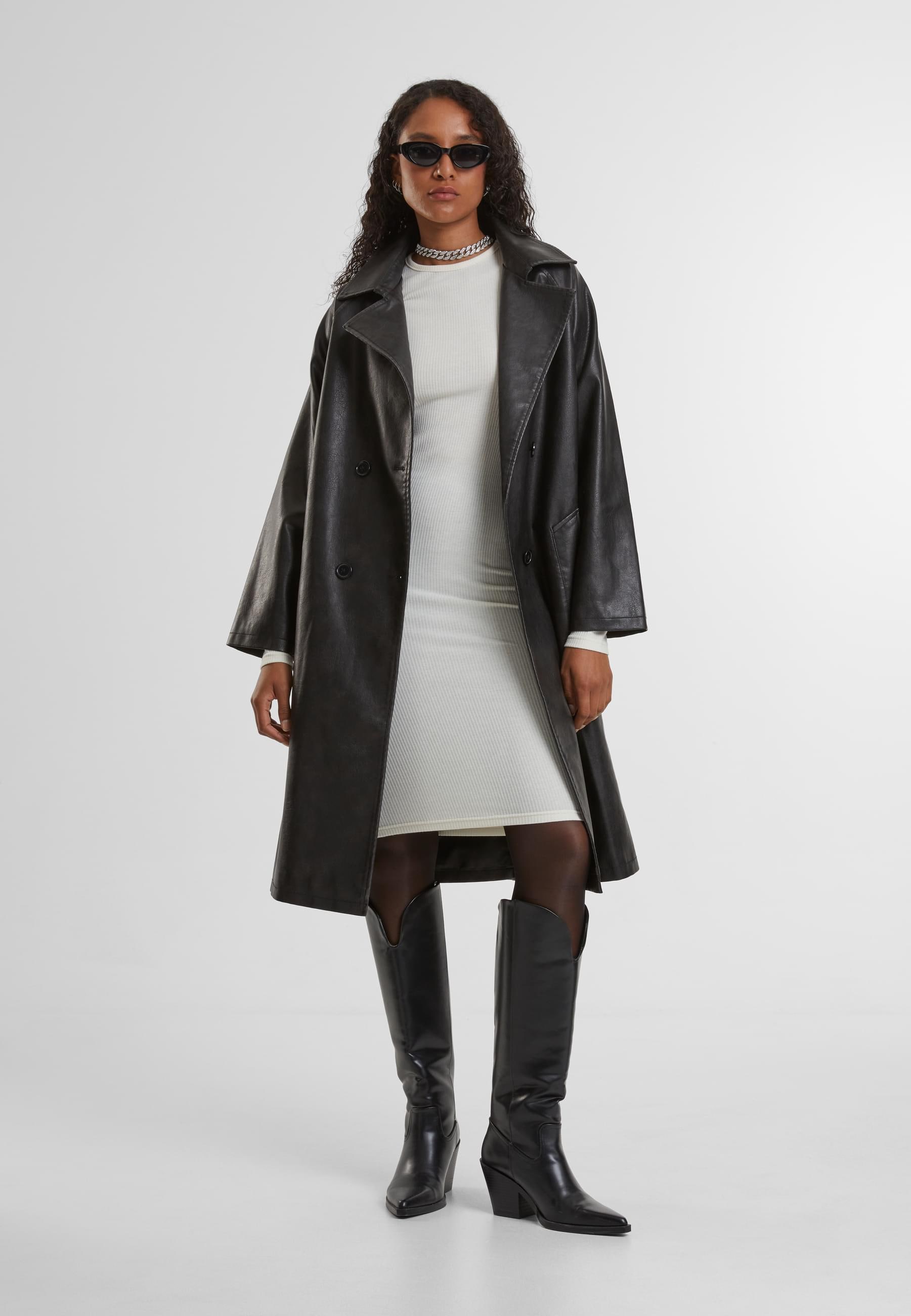 URBAN CLASSICS Shirtkleid »Urban Classics Damen Ladies Rib Dress«, (1 tlg.)