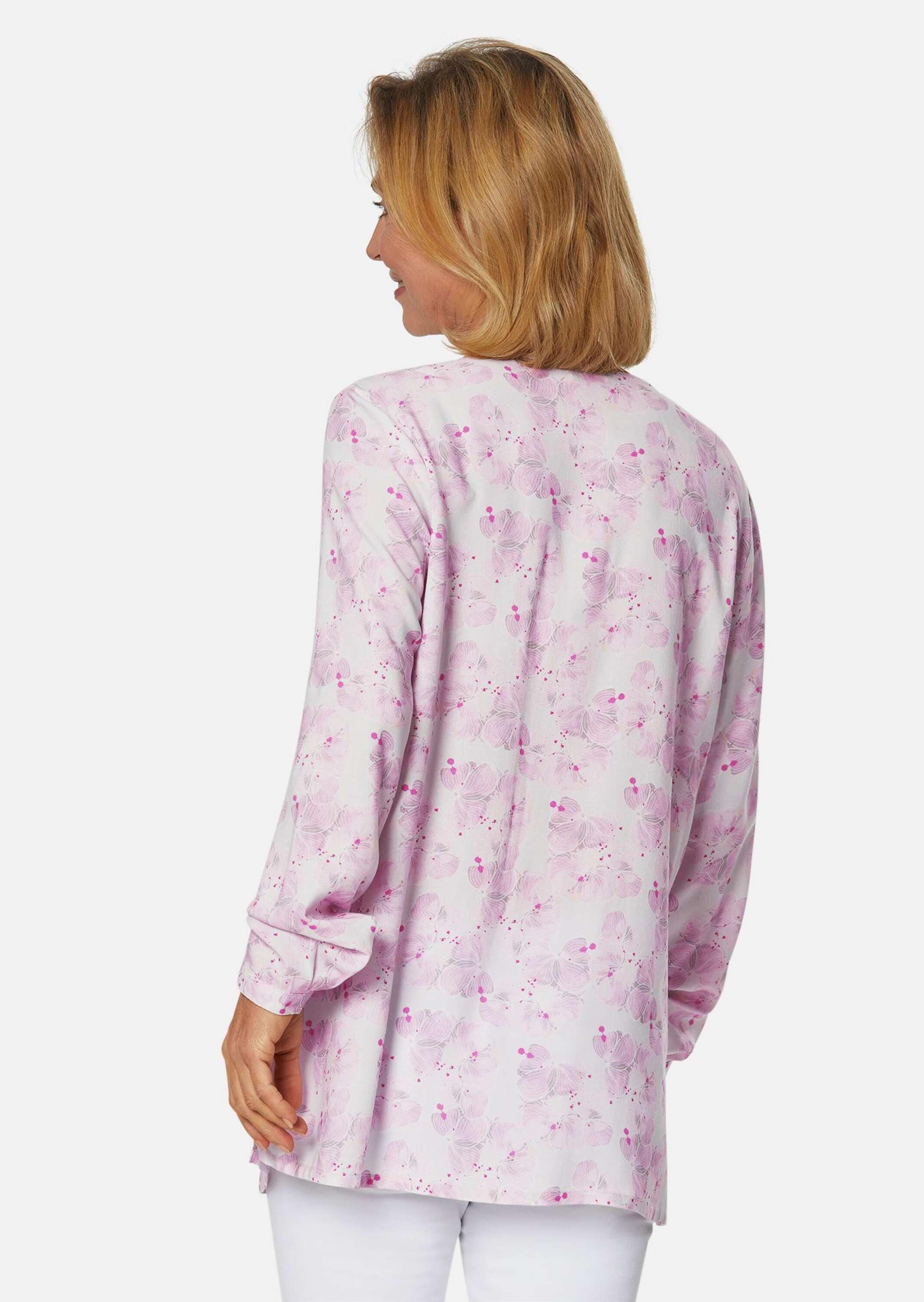 GOLDNER Druckbluse »Druckbluse Druckbluse aus feinfädiger Baumwoll-Qualität«