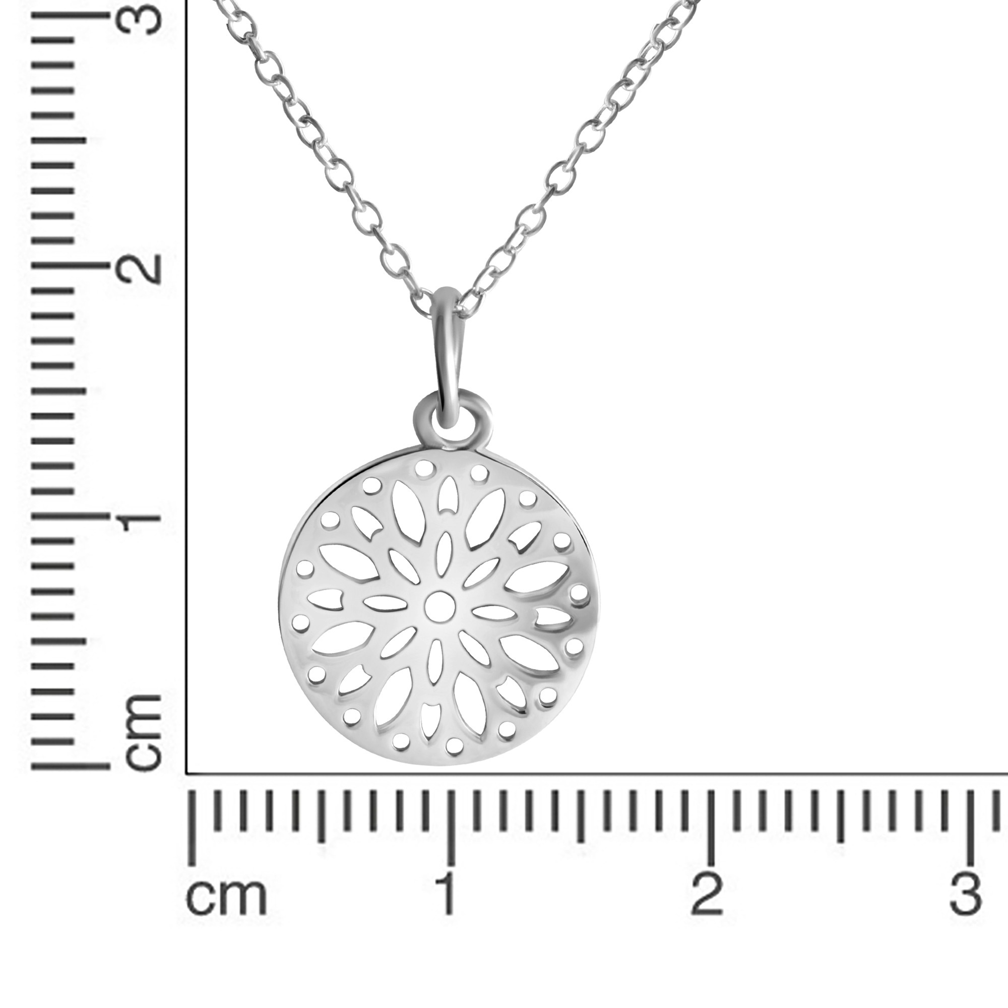 Vivance Kette mit Anhänger »925-Sterling Silber rhodiniert«