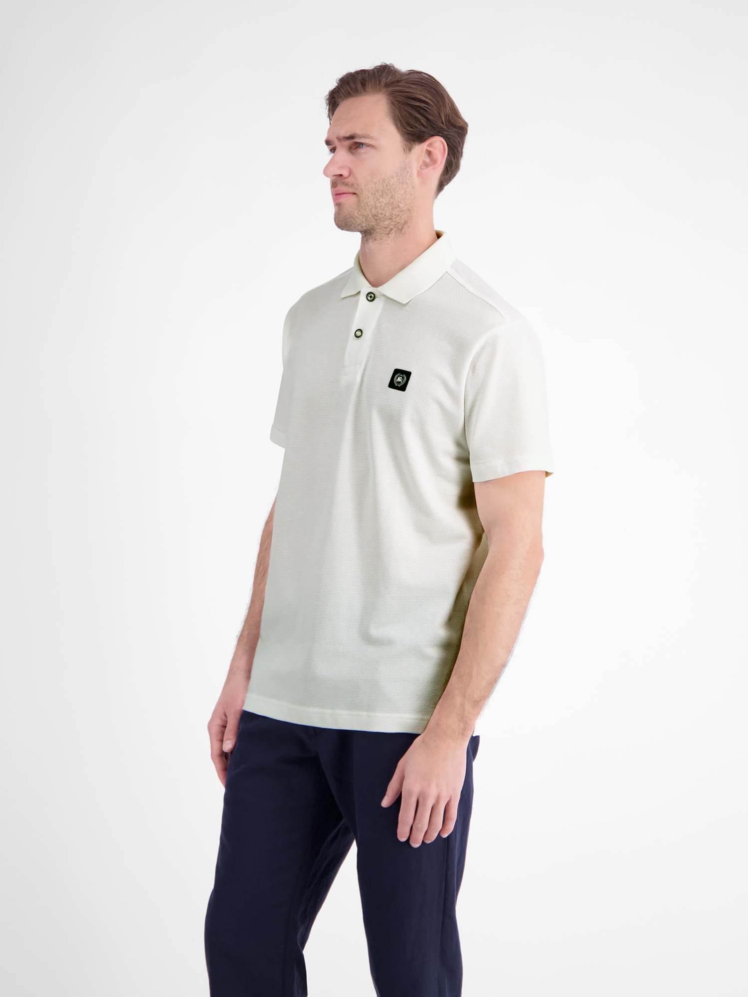 LERROS Poloshirt »Maskulines Poloshirt aus Baumwolle mit griffiger Struktur«