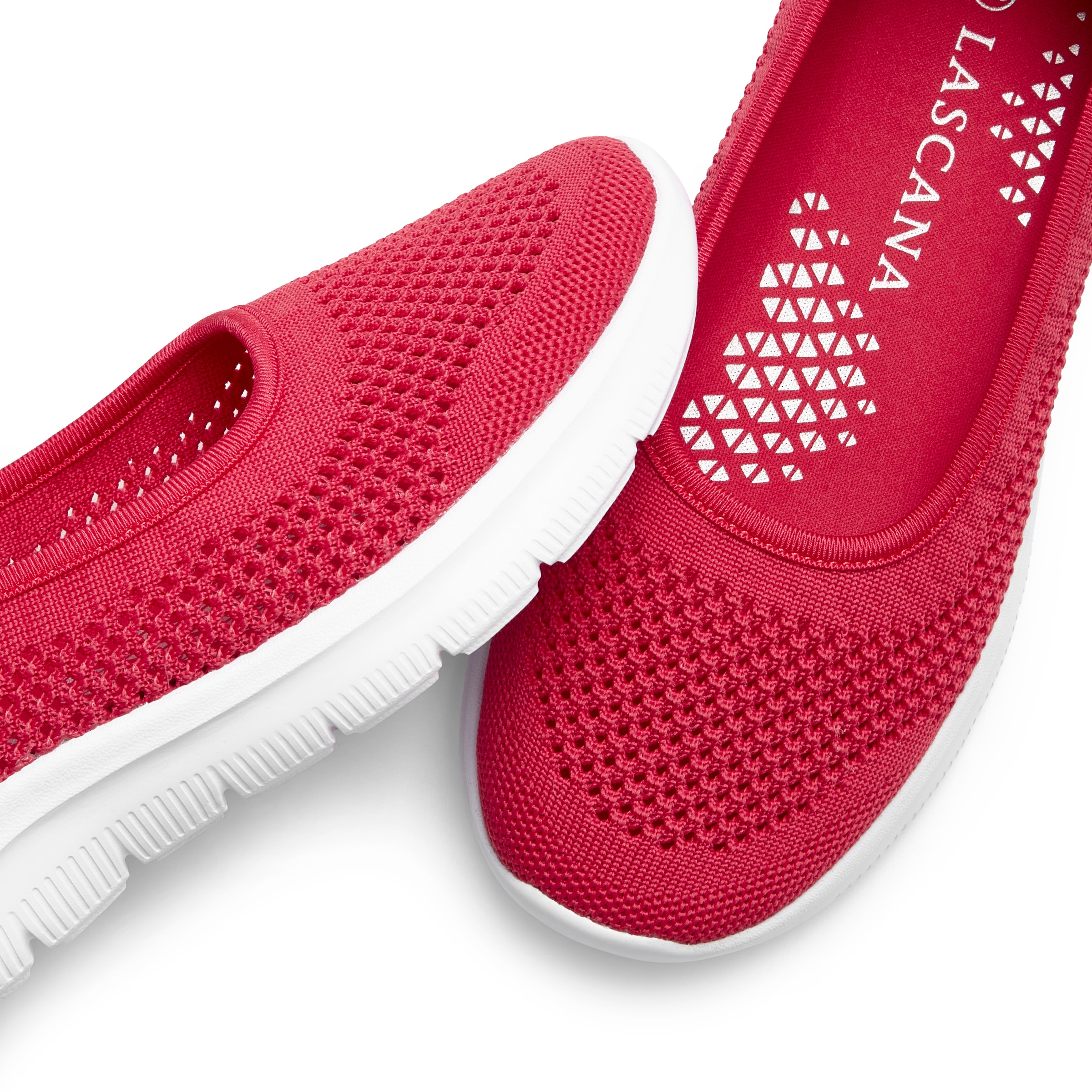 LASCANA Sneaker Ballerinas »Halbschuh, Slip-On-Sneaker,« zum Reinschlüpfen VEGAN