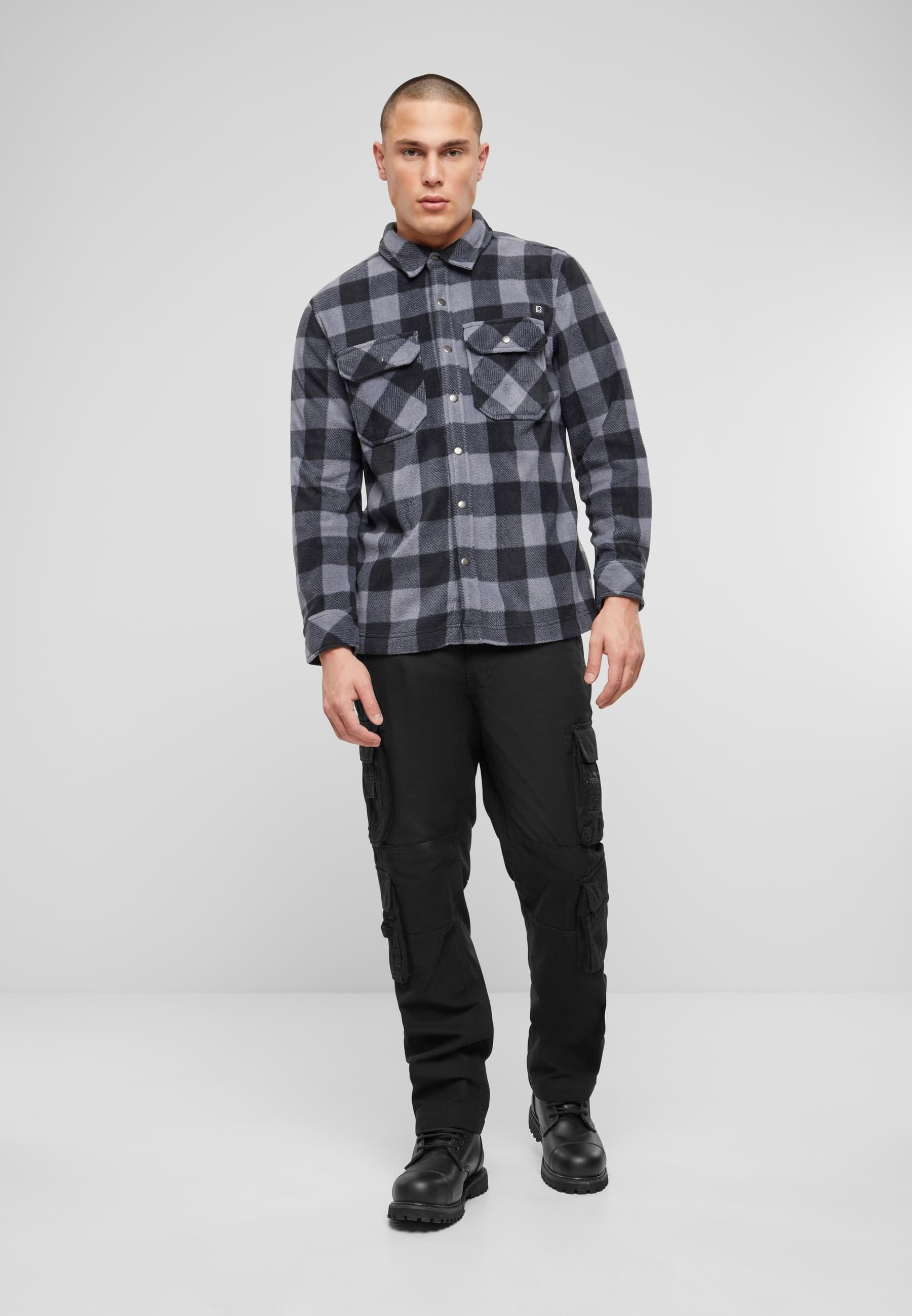 Brandit Langarmhemd »Brandit Herren Jeff Fleece Shirt Long Sleeve«, (1 tlg.)