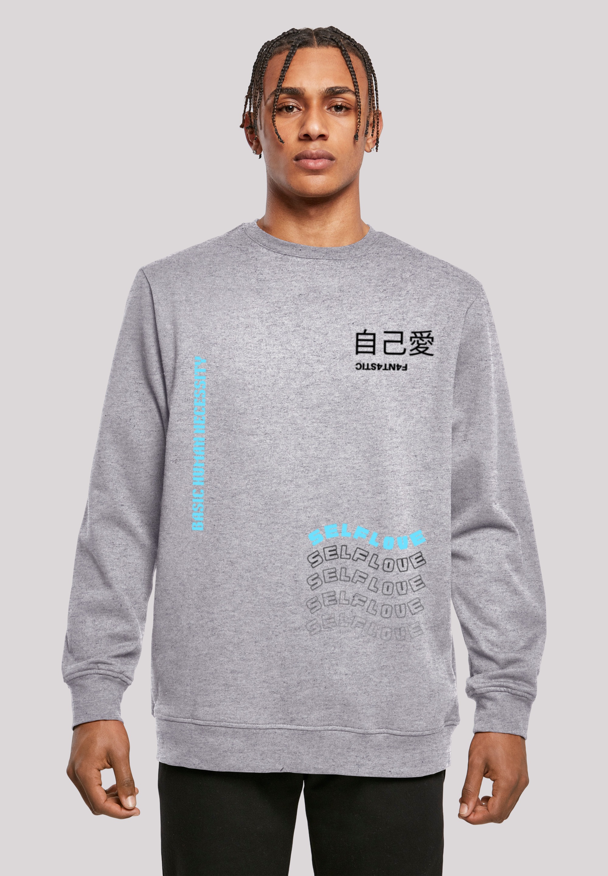 F4NT4STIC Kapuzenpullover "Self Love CREWNECK", Print